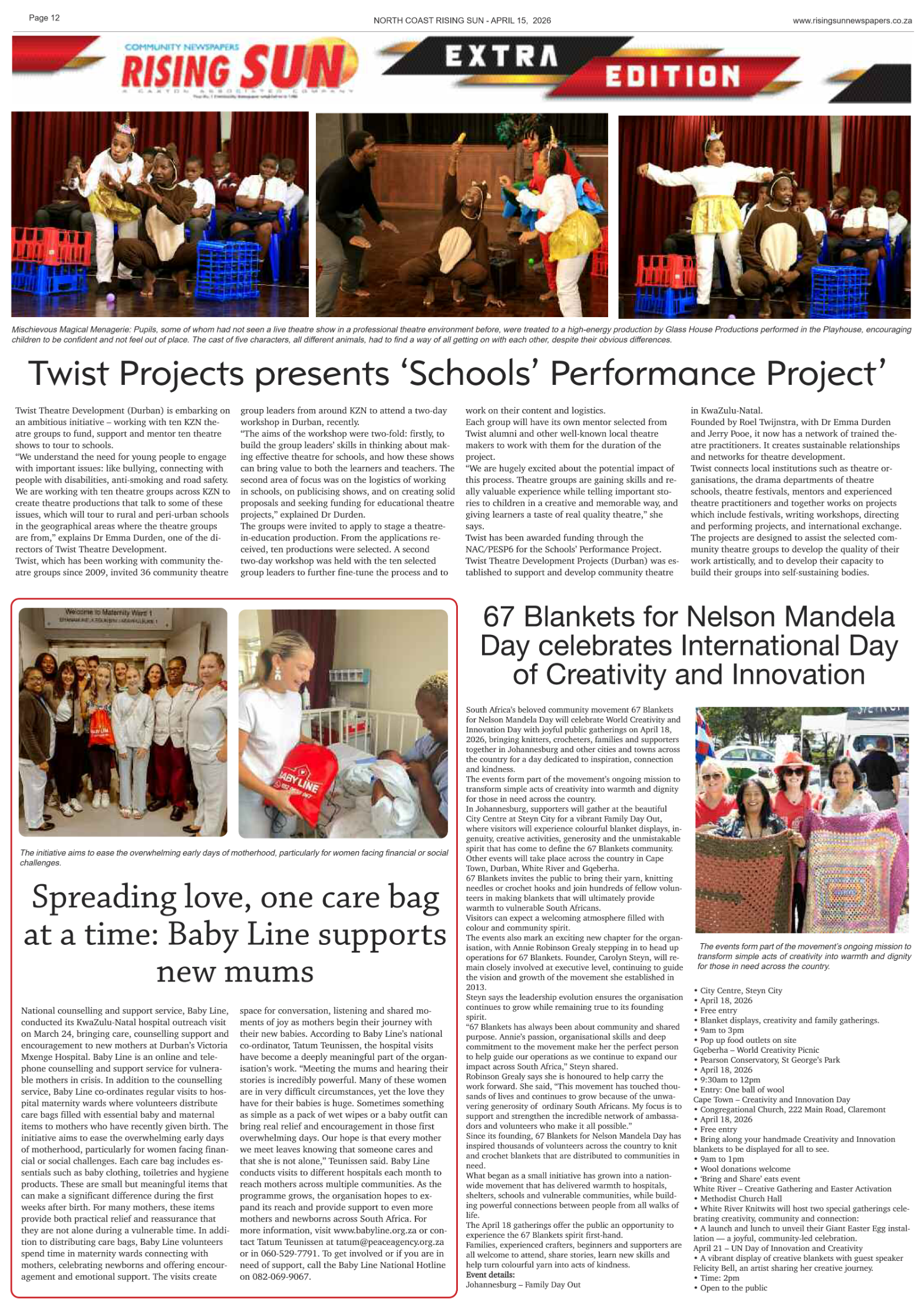 North Coast Rising Sun E-Paper, April 15 page 12