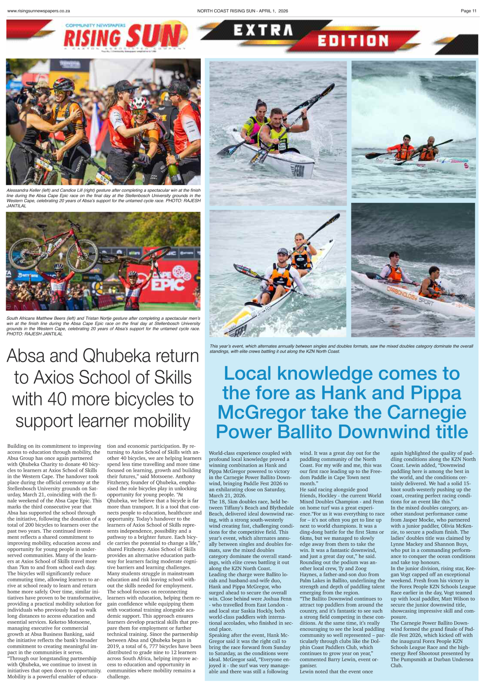 North Coast Rising Sun E-Paper, April 1, 2026 page 11