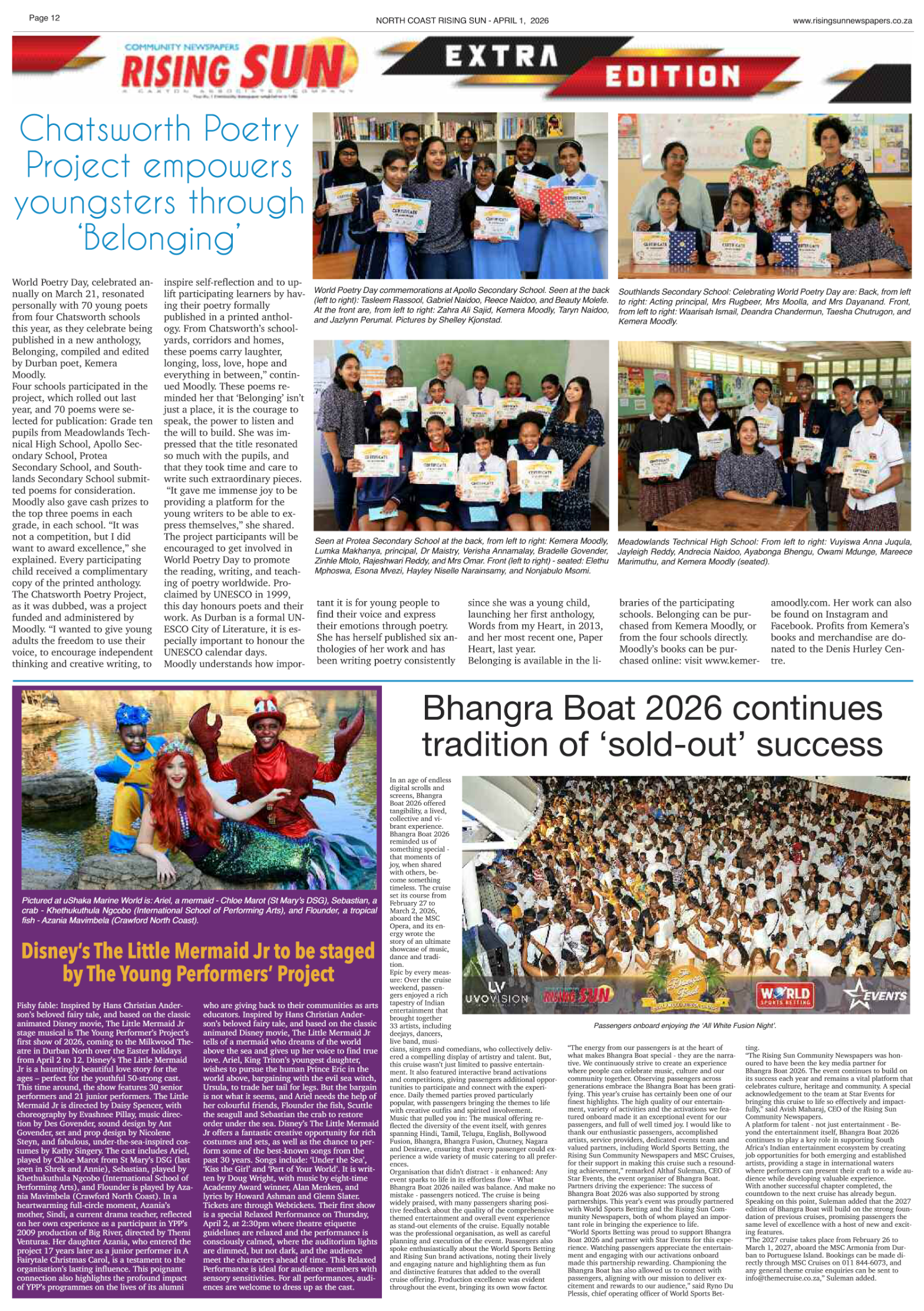 North Coast Rising Sun E-Paper, April 1, 2026 page 12