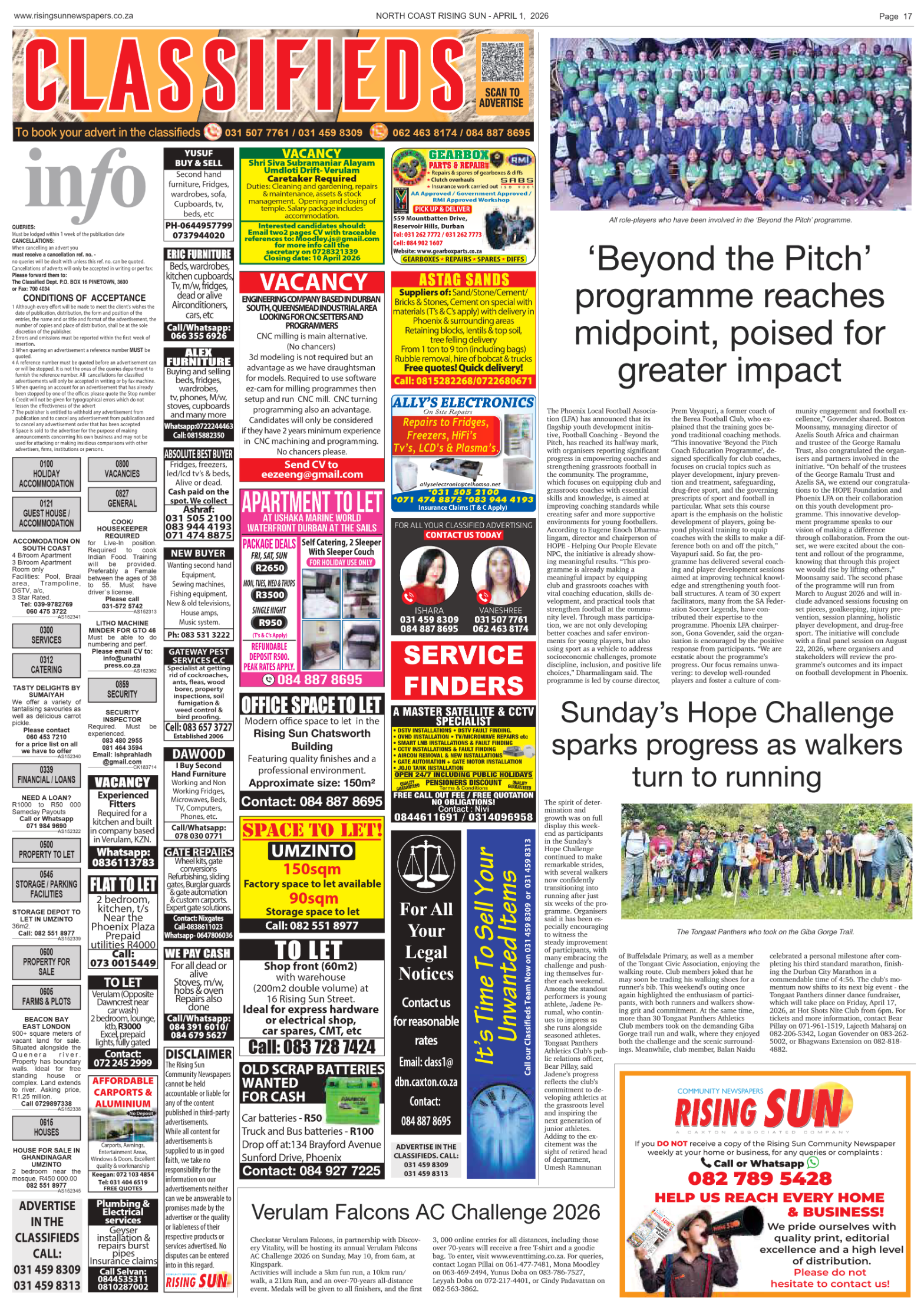 North Coast Rising Sun E-Paper, April 1, 2026 page 17