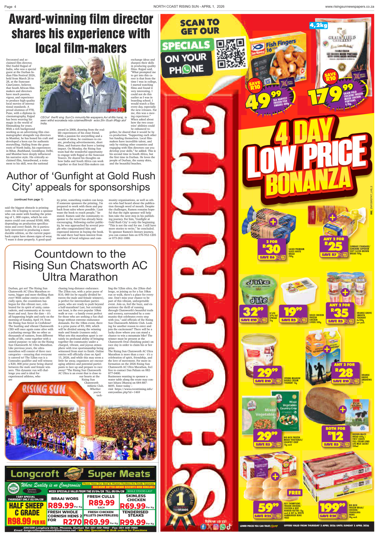 North Coast Rising Sun E-Paper, April 1, 2026 page 4
