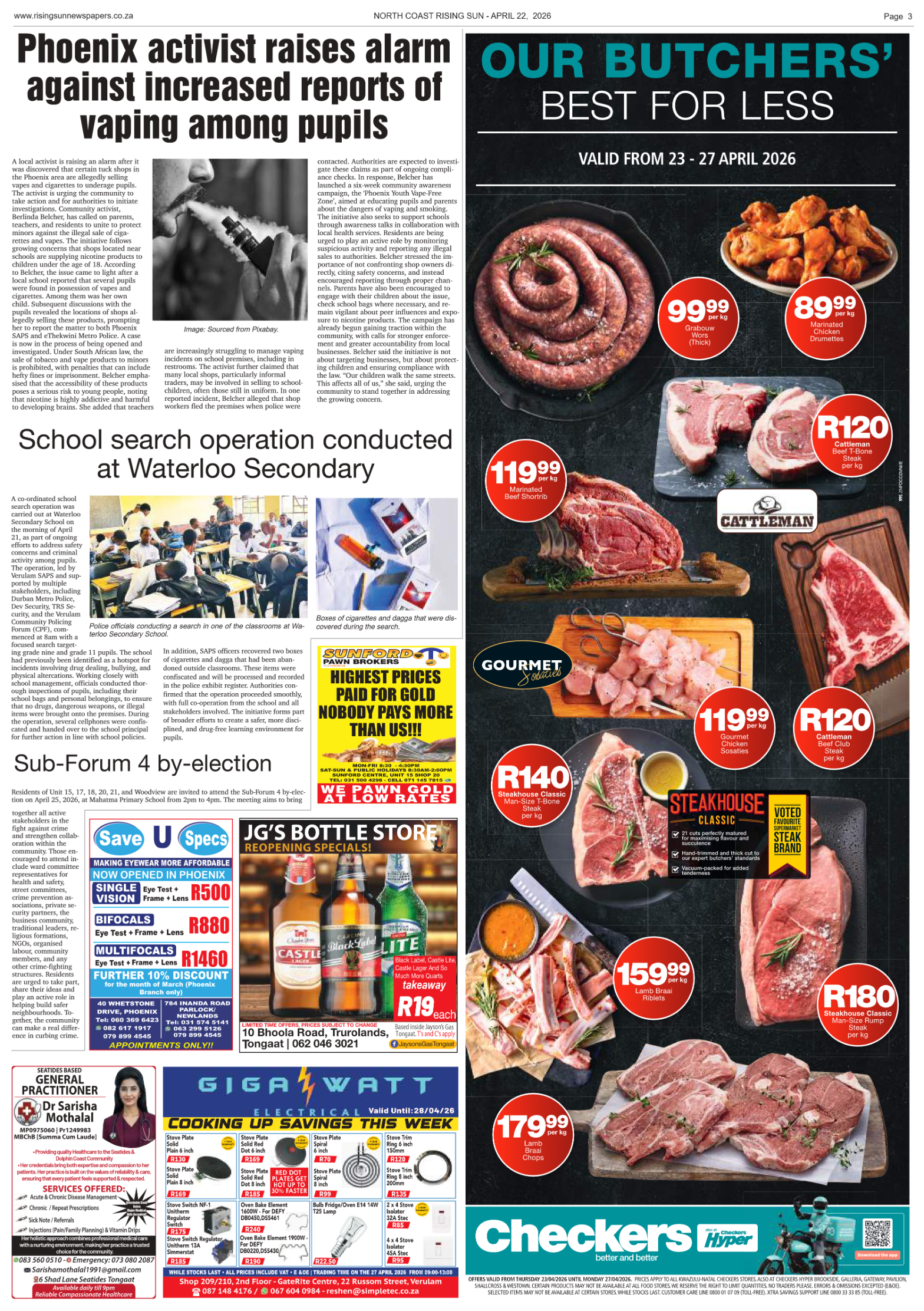 North Coast Rising Sun E-Paper, April 22, 2026 page 7