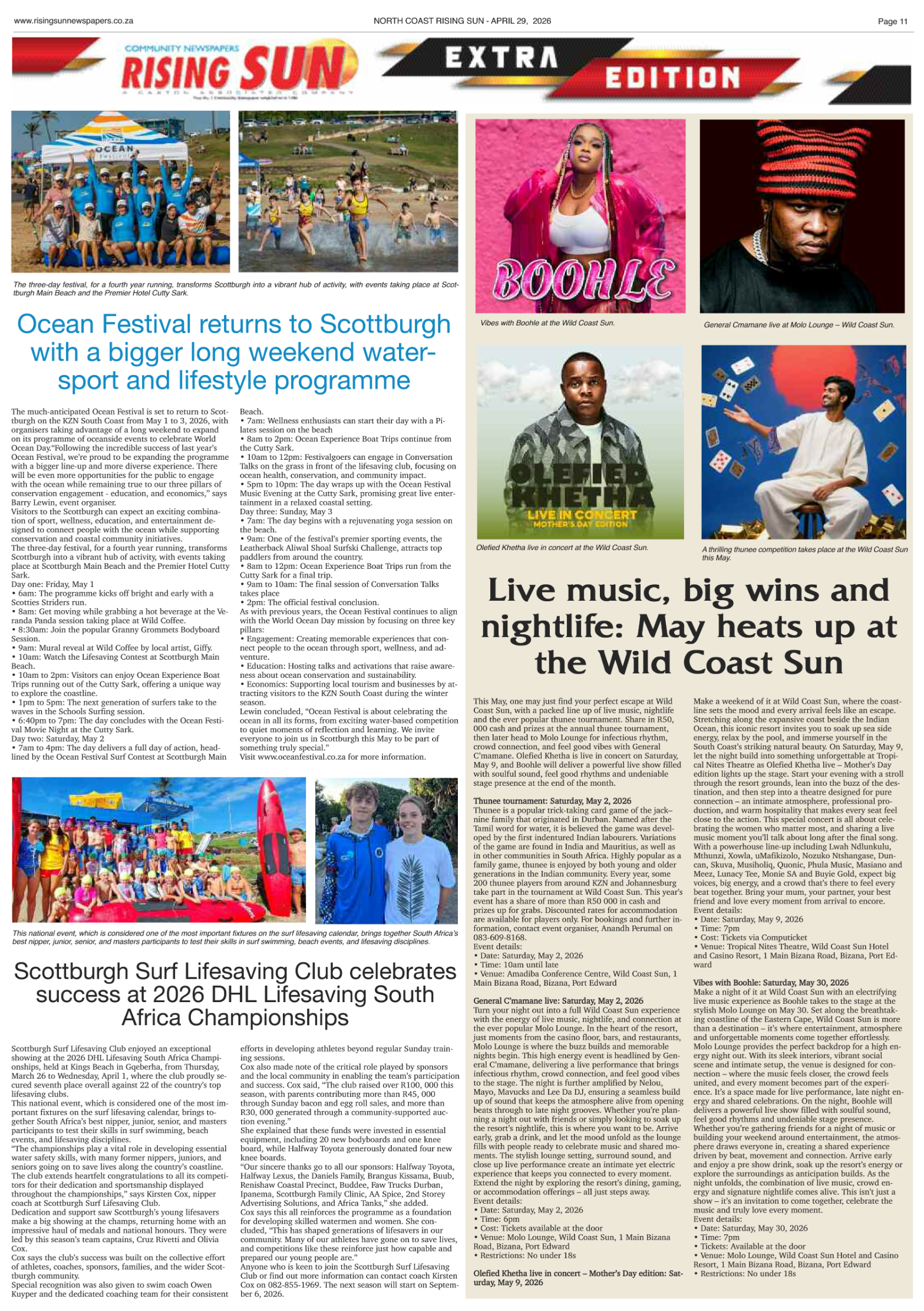North Coast Rising Sun E-Paper, April 29, 2026 page 11