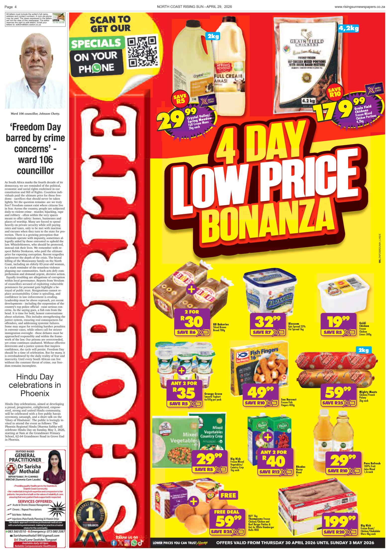North Coast Rising Sun E-Paper, April 29, 2026 page 4