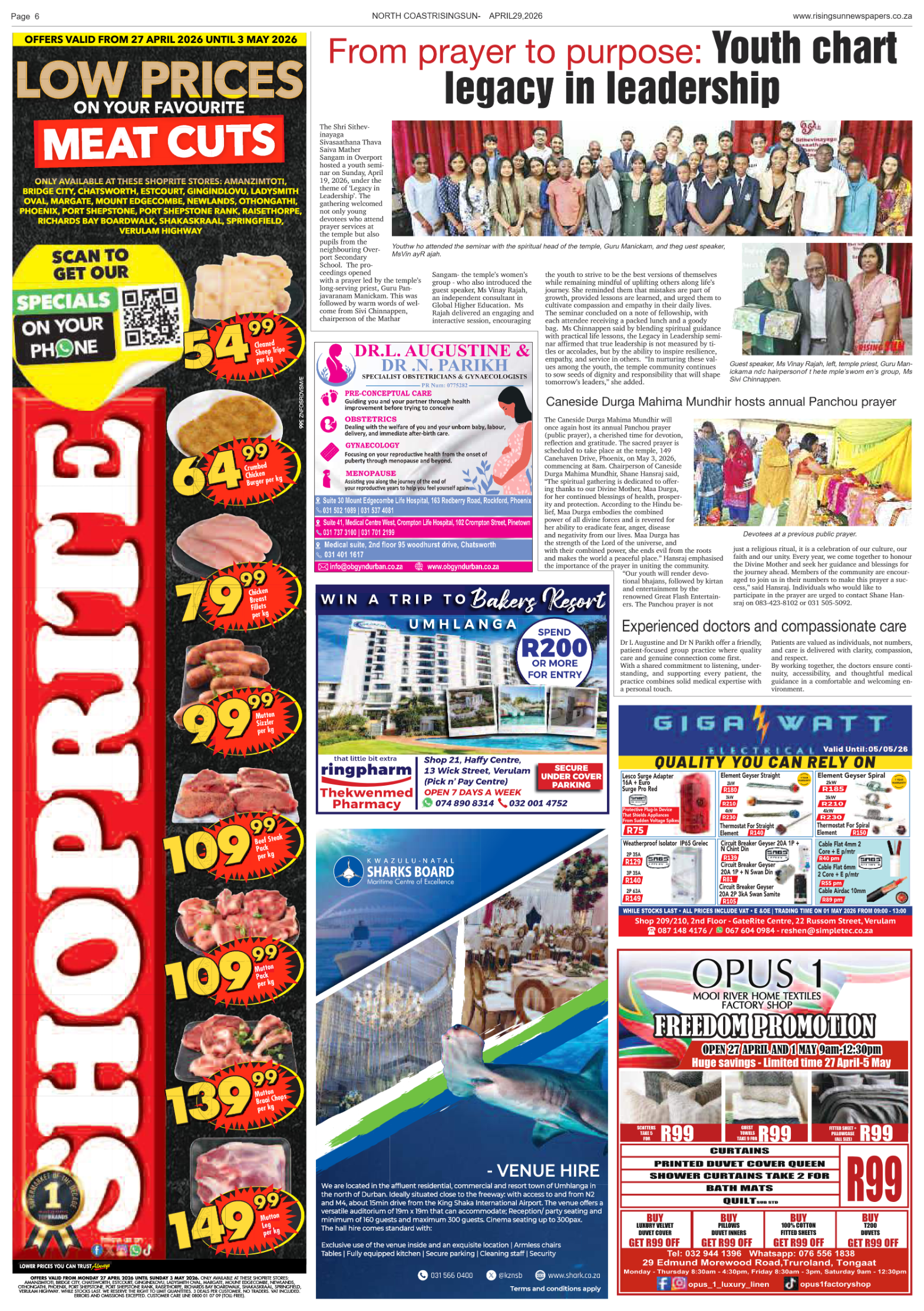 North Coast Rising Sun E-Paper, April 29, 2026 page 6
