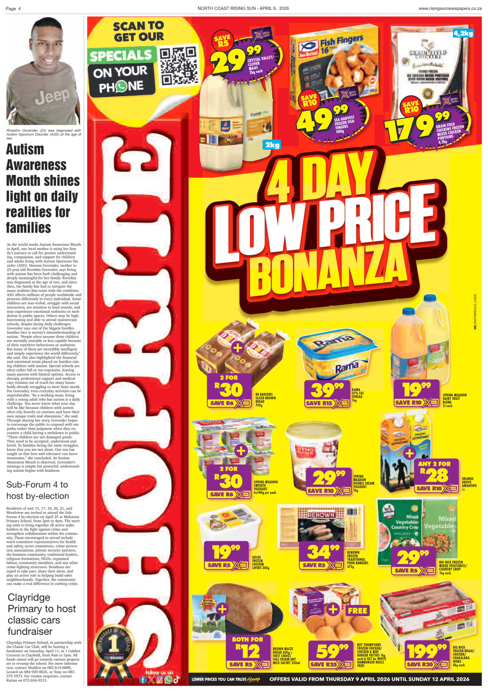 North Coast Rising Sun E-Paper, April 8, 2026 page 4