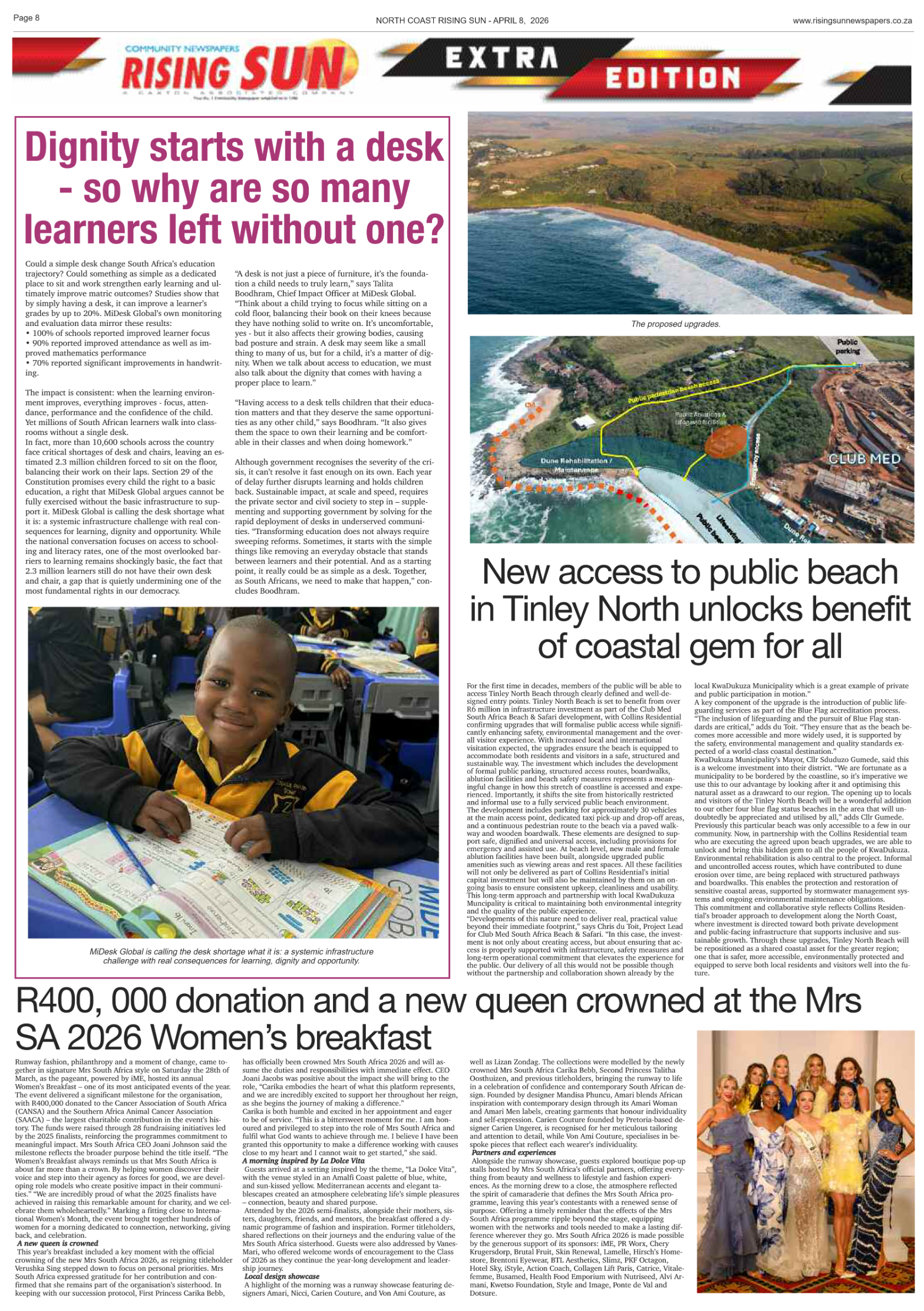 North Coast Rising Sun E-Paper, April 8, 2026 page 8