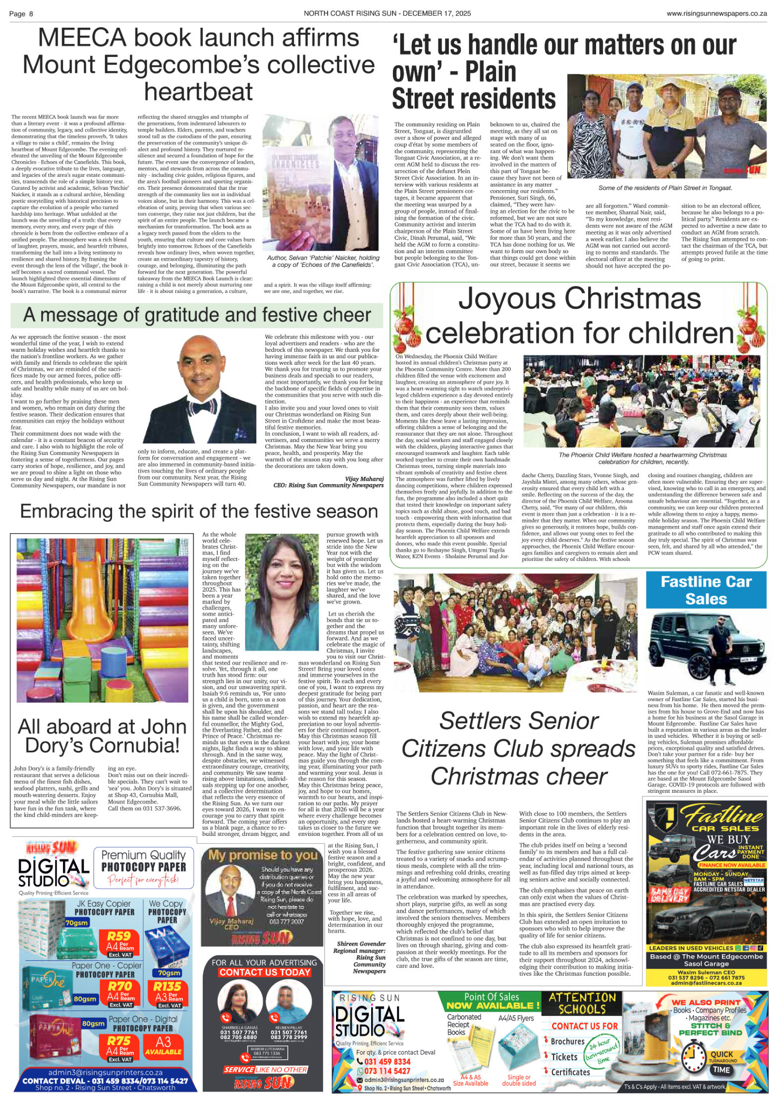 North Coast Rising Sun E-Paper, December 17, 2025 page 10