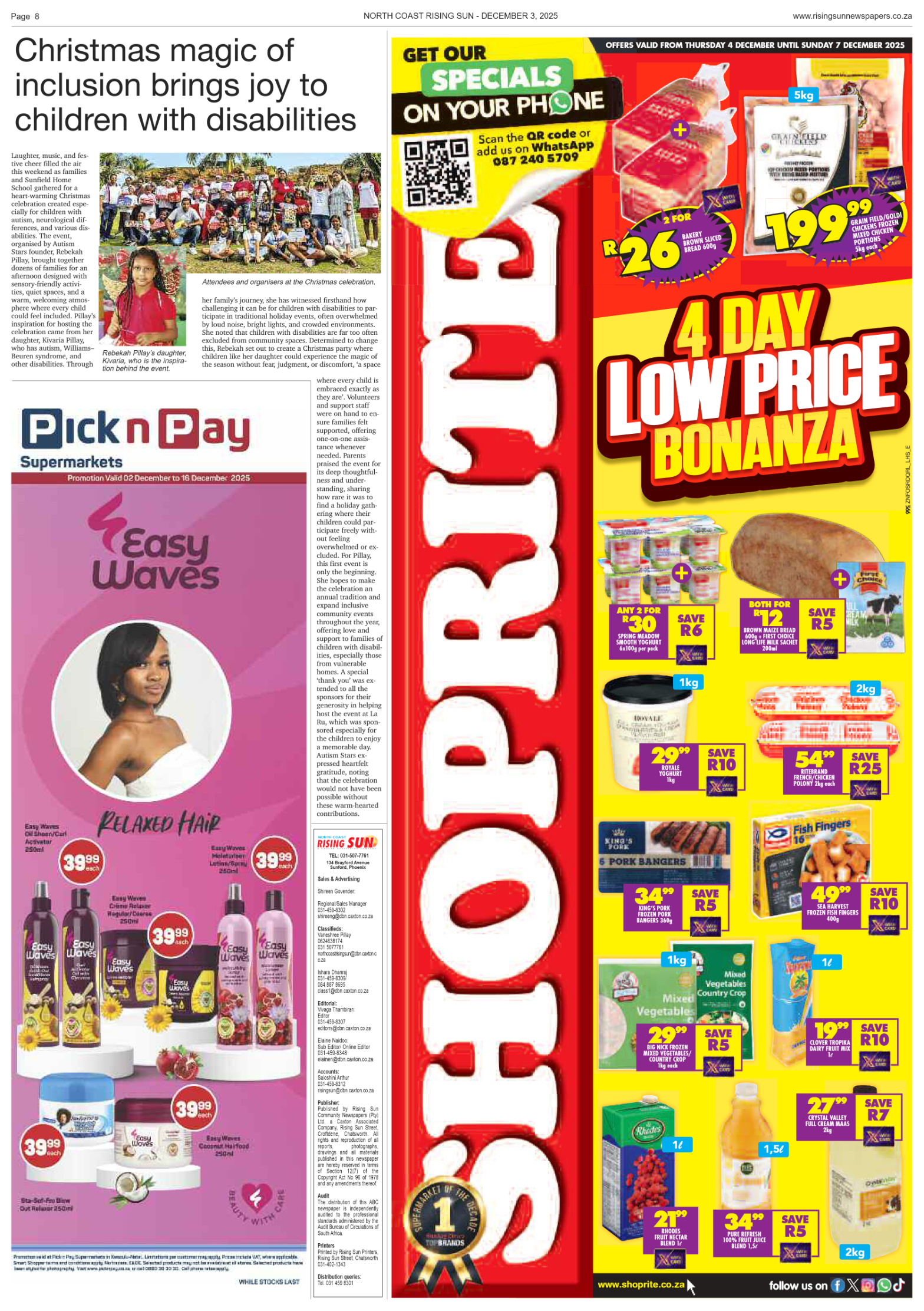 North Coast Rising Sun E-Paper, December 3, 2025 page 10