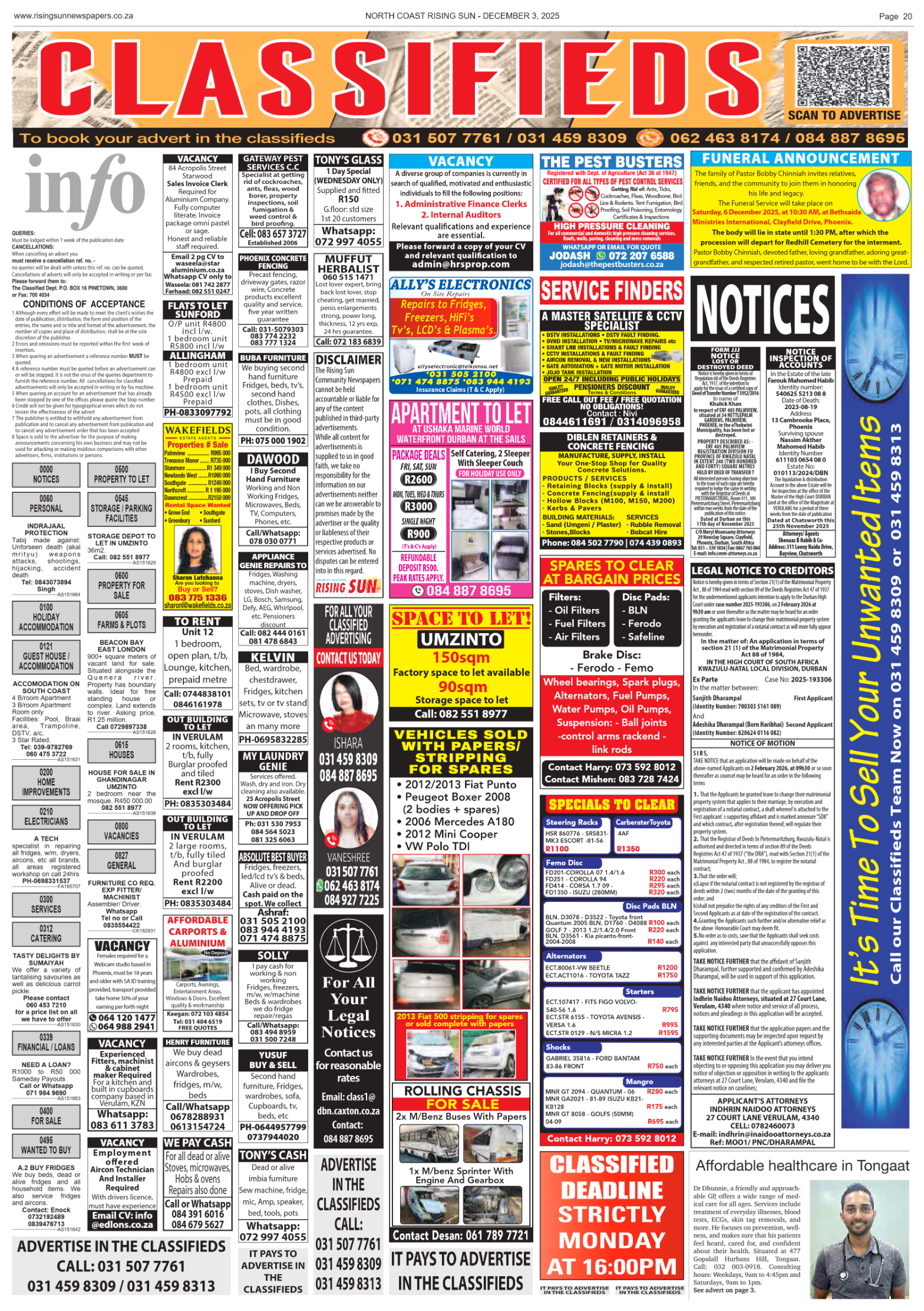 North Coast Rising Sun E-Paper, December 3, 2025 page 22