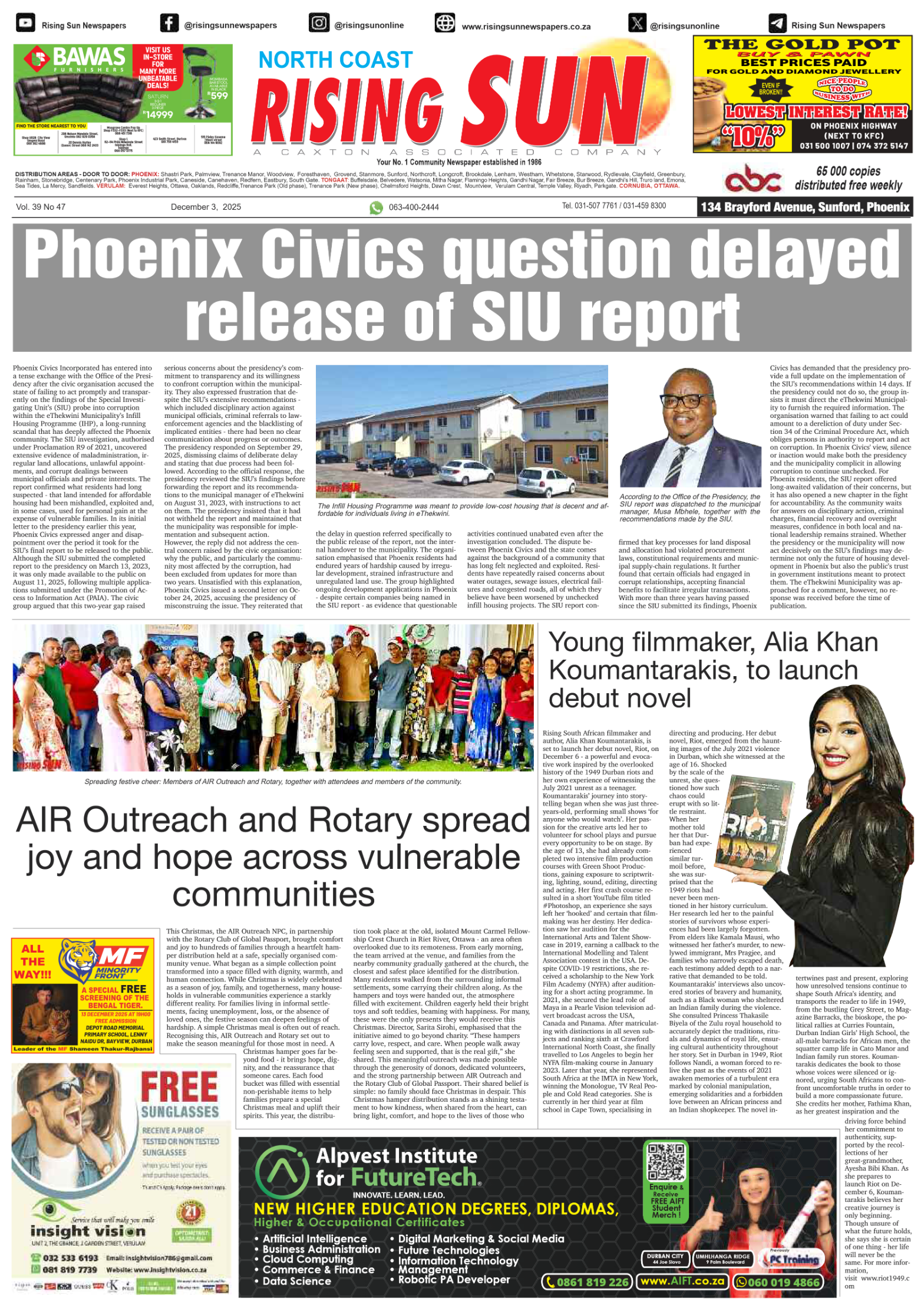 North Coast Rising Sun E-Paper, December 3, 2025 page 3