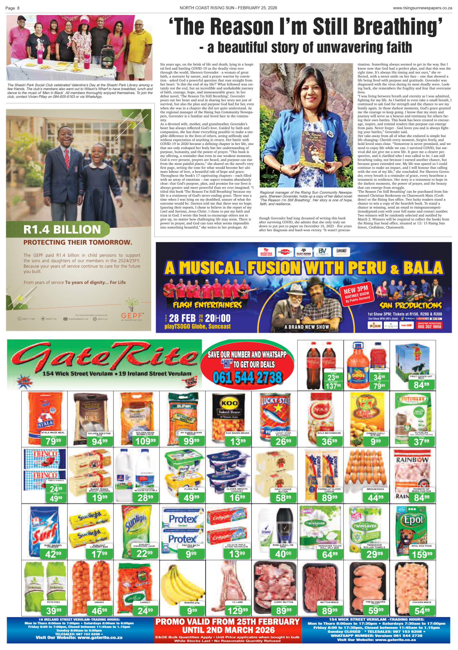 North Coast Rising Sun E-Paper, February 25, 2026 page 14