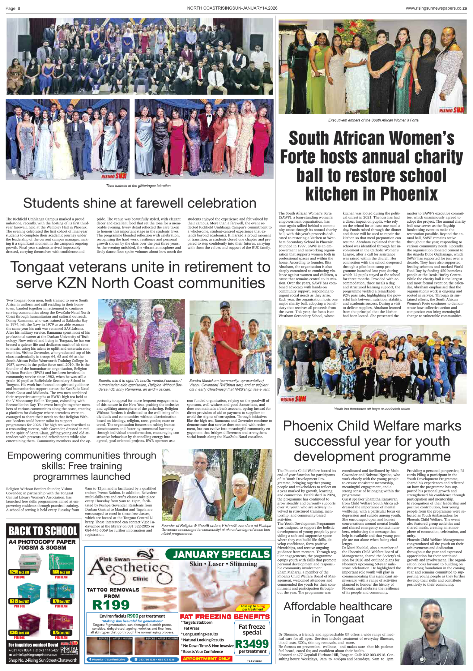 North Coast Rising Sun E-Paper, January 14, 2026 page 10