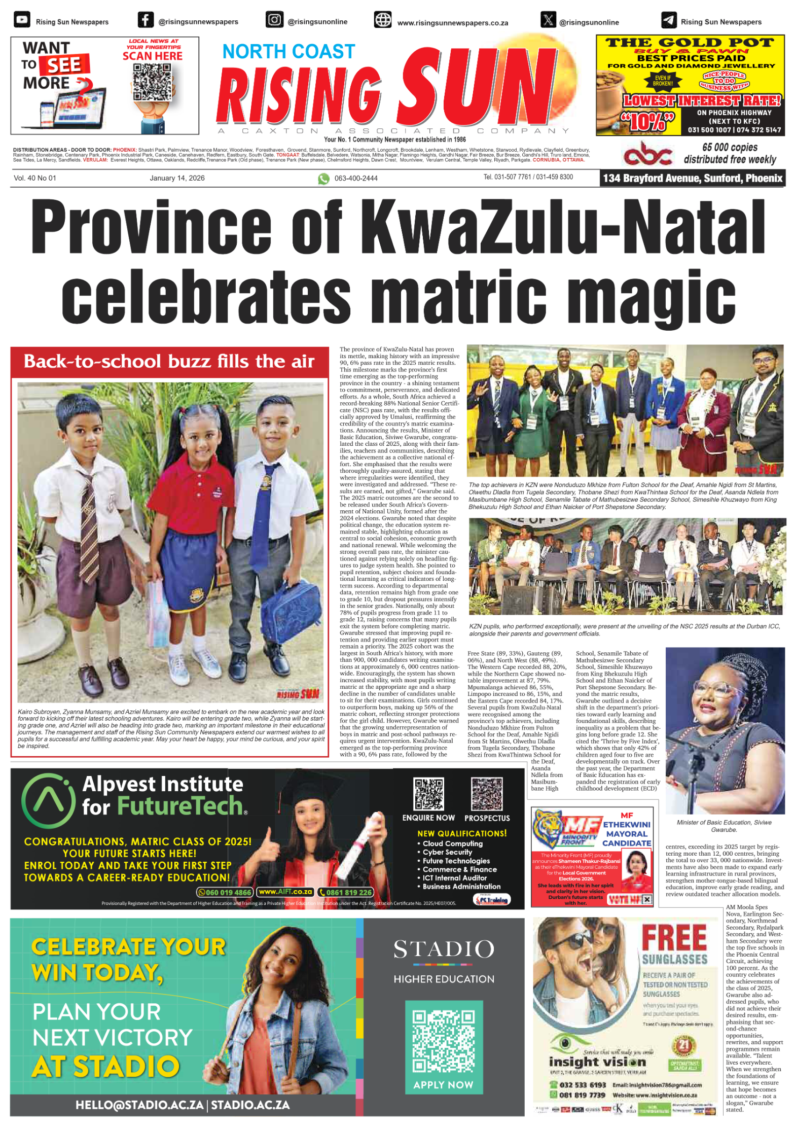 North Coast Rising Sun E-Paper, January 14, 2026 page 3