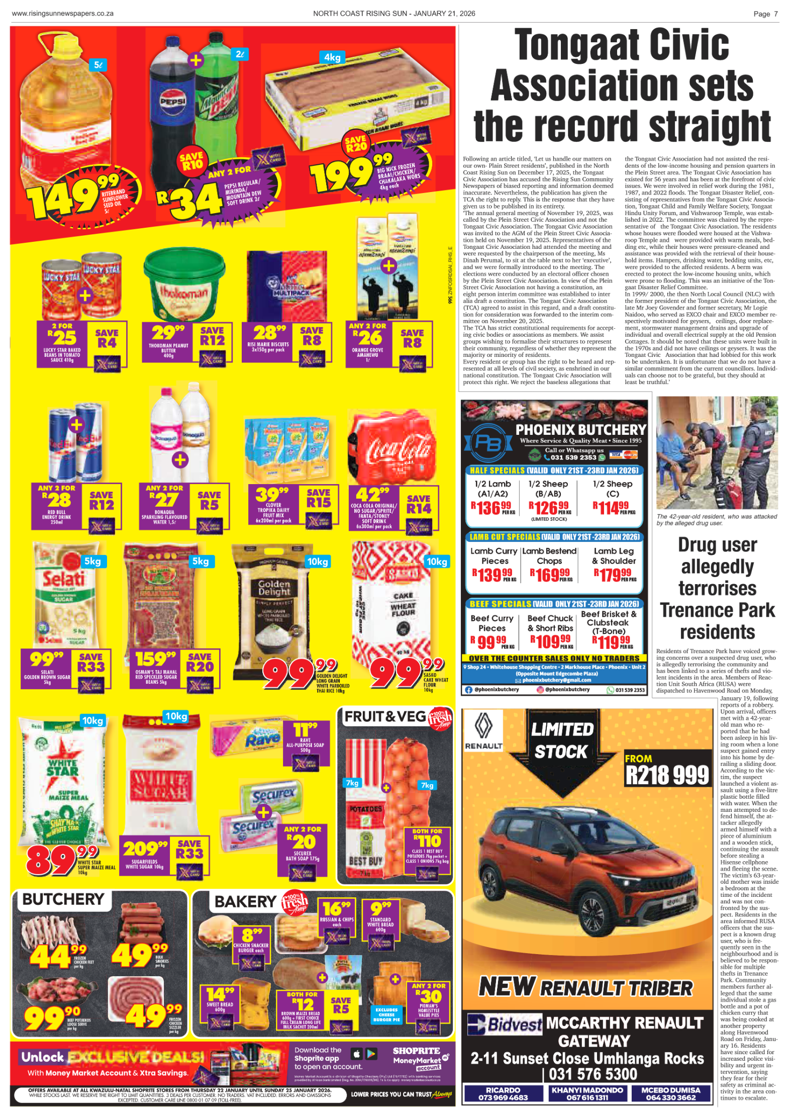North Coast Rising Sun E-Paper, January 21, 2026 page 13