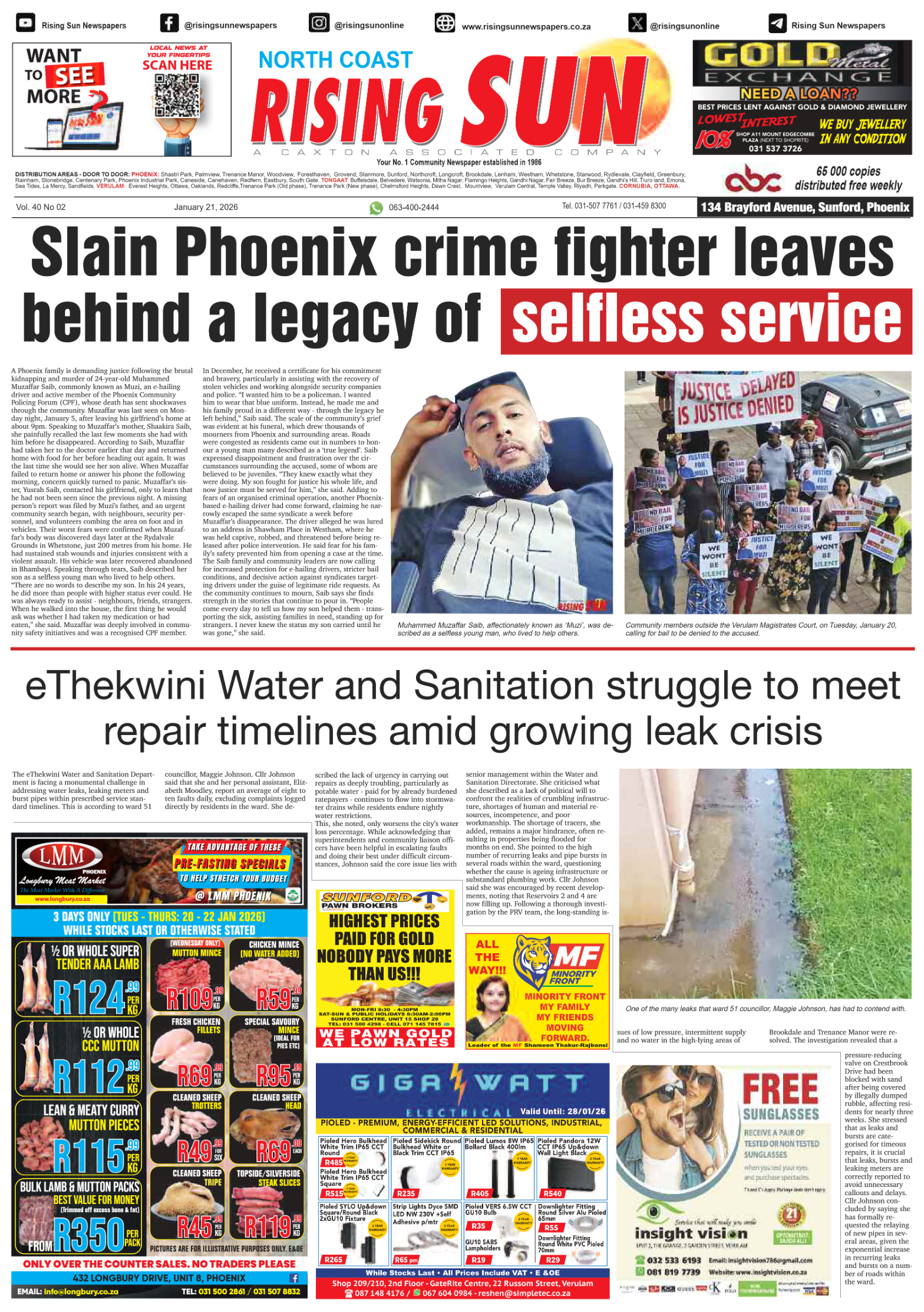 North Coast Rising Sun E-Paper, January 21, 2026 page 7