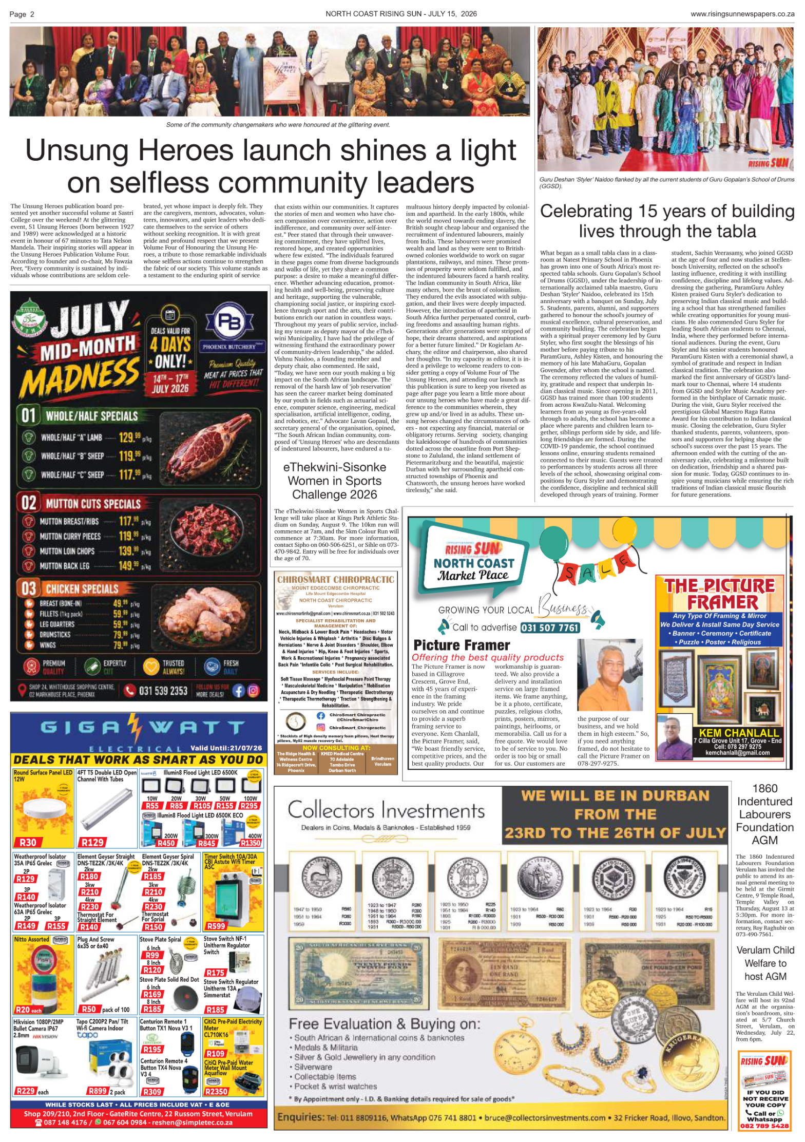 North Coast Rising Sun E-Paper, July 15, 2026 page 2