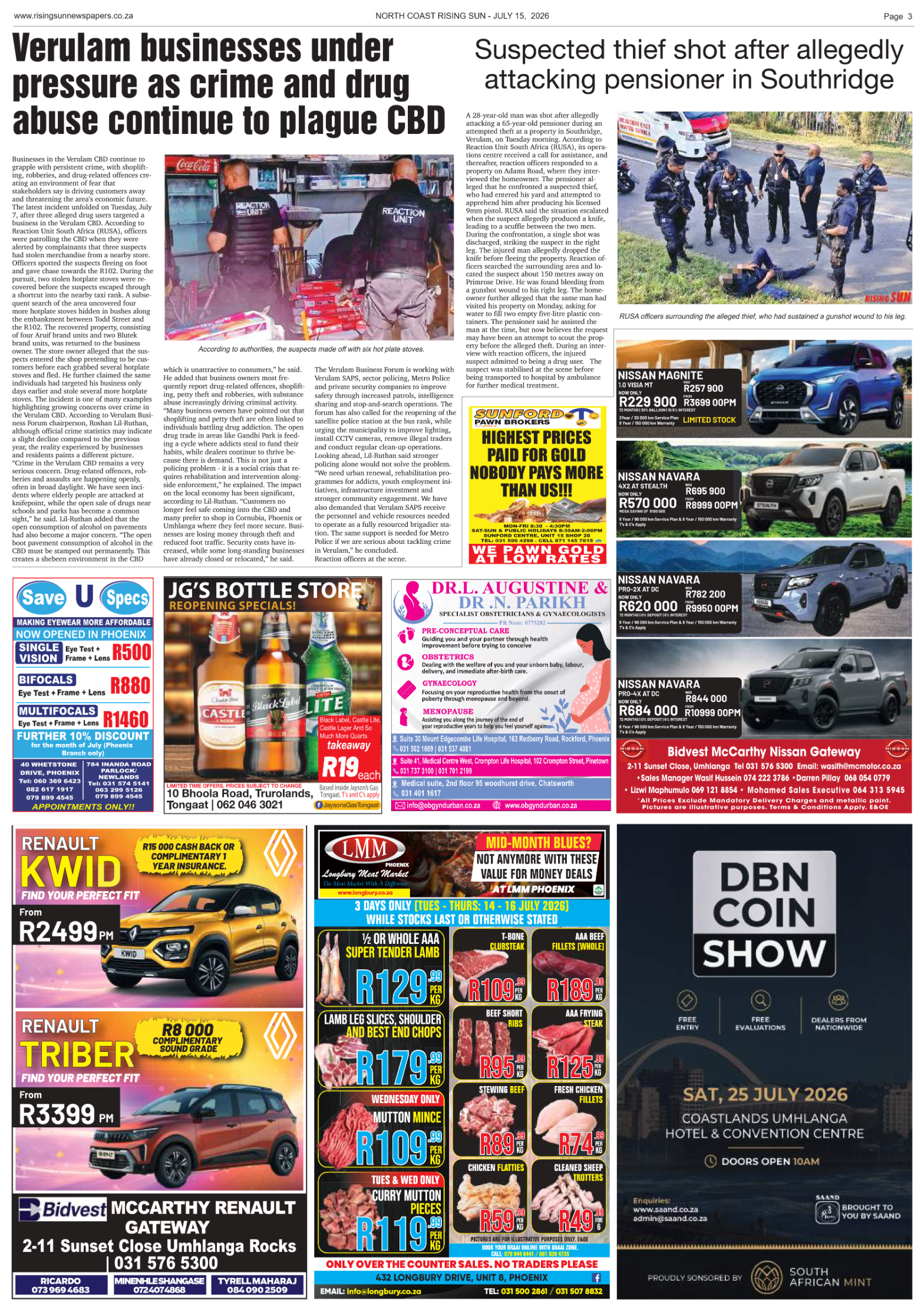North Coast Rising Sun E-Paper, July 15, 2026 page 3