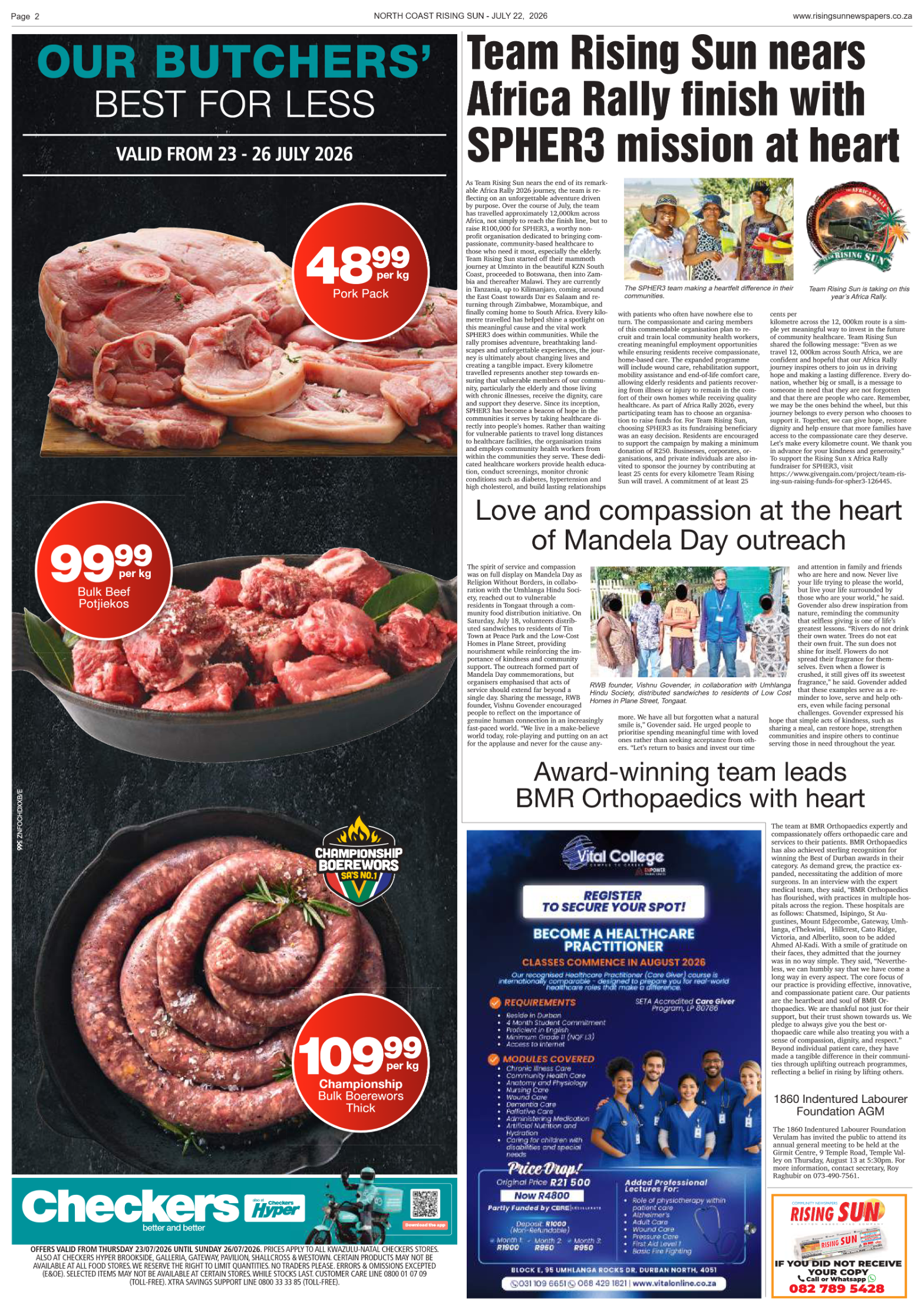 North Coast Rising Sun E-Paper, July 22, 2026 page 6