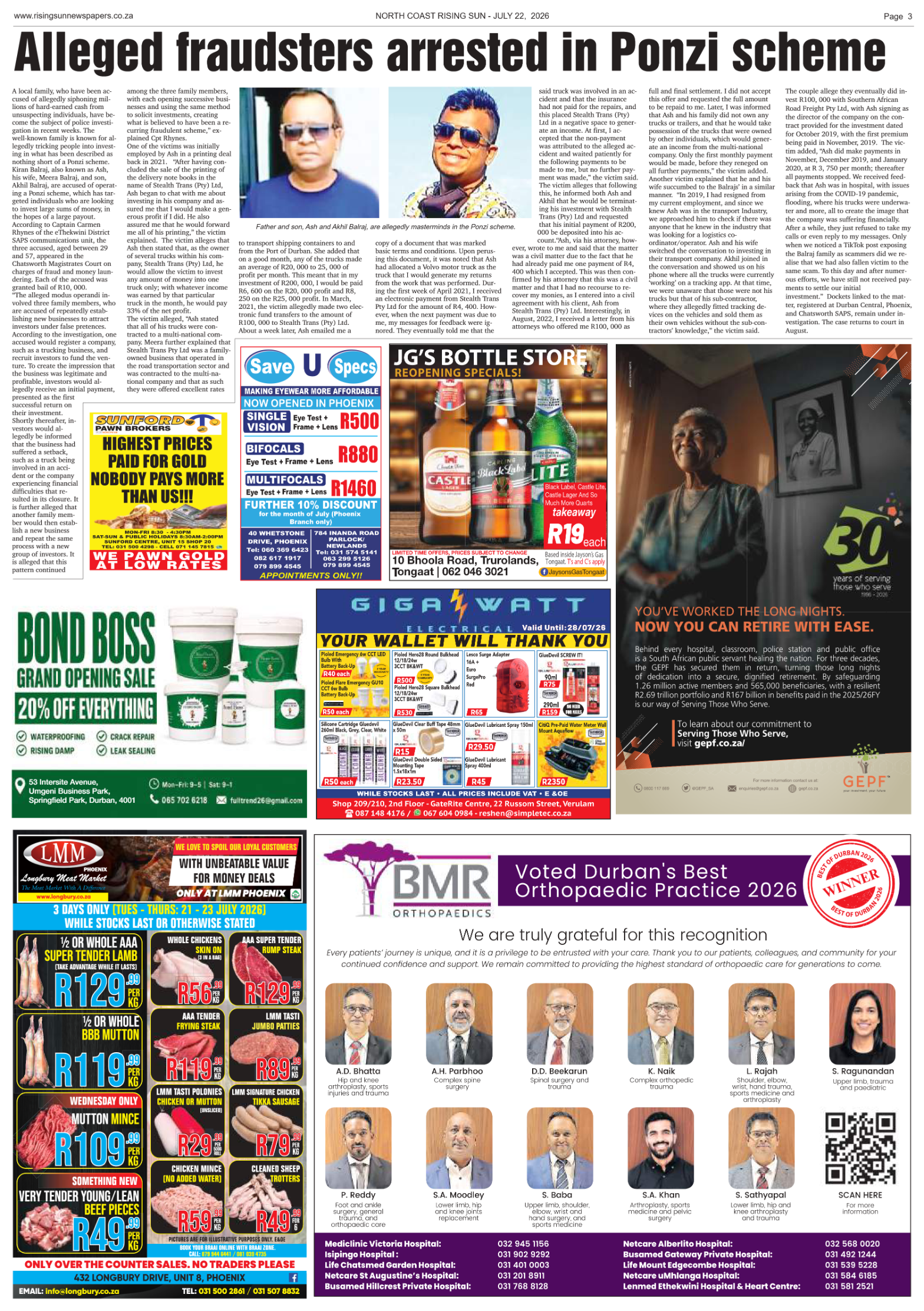 North Coast Rising Sun E-Paper, July 22, 2026 page 7