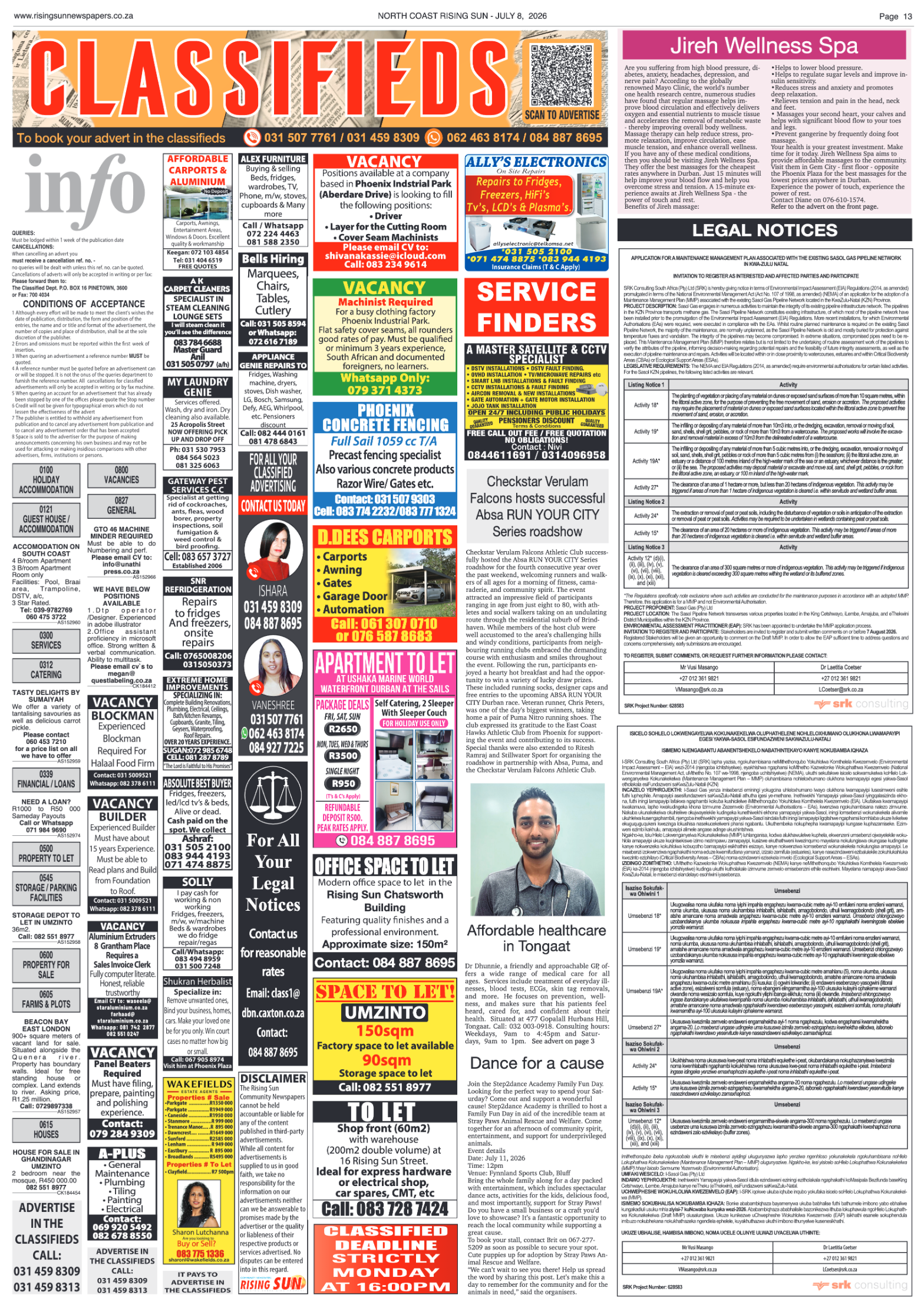 North Coast Rising Sun E-Paper, July 8, 2026 page 13