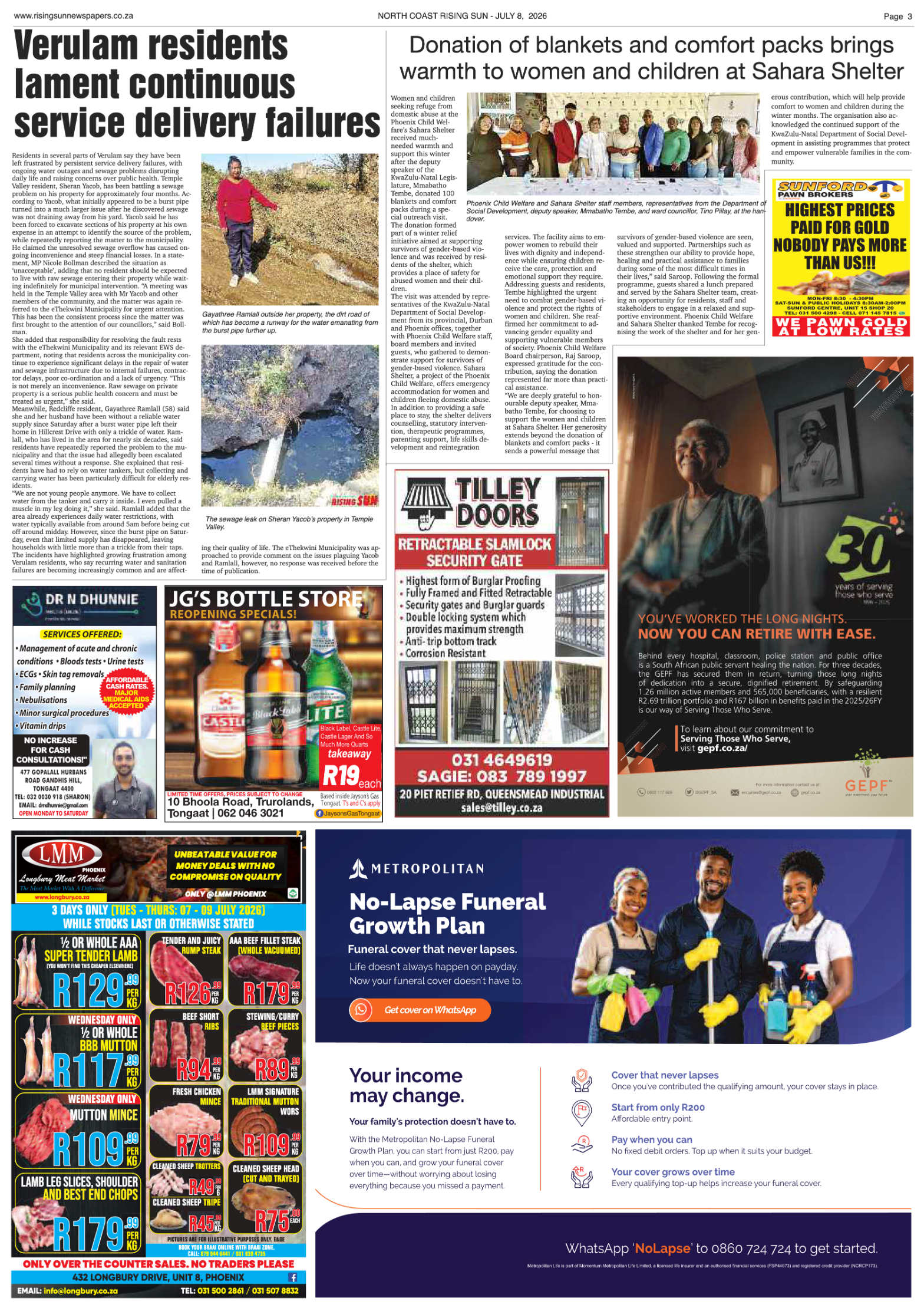 North Coast Rising Sun E-Paper, July 8, 2026 page 3
