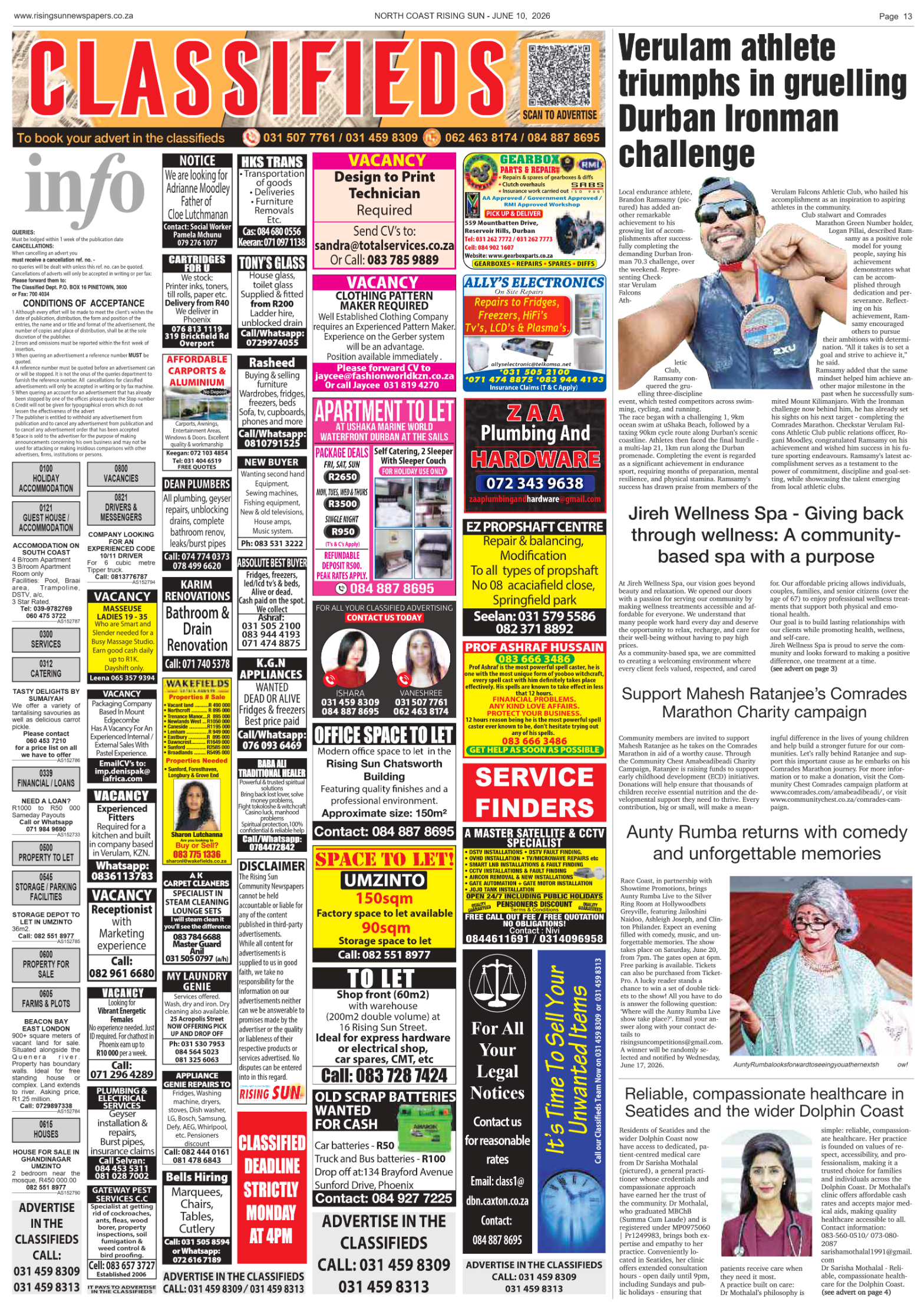 North Coast Rising Sun E-Paper, June 10, 2026 page 13