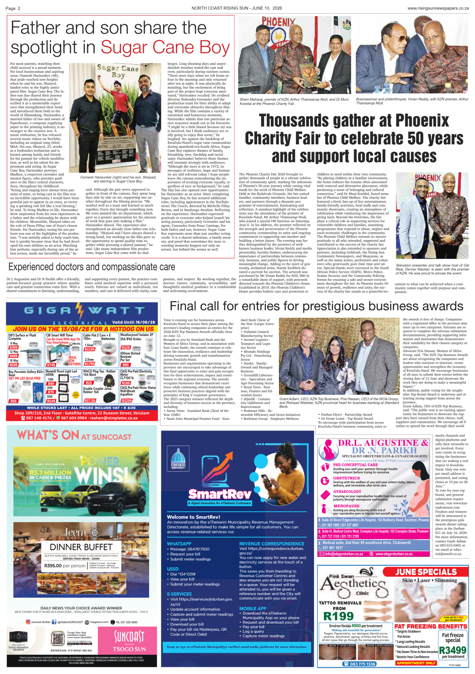North Coast Rising Sun E-Paper, June 10, 2026 page 2