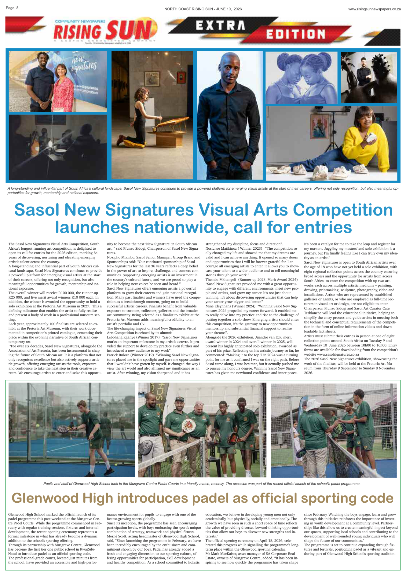 North Coast Rising Sun E-Paper, June 10, 2026 page 8