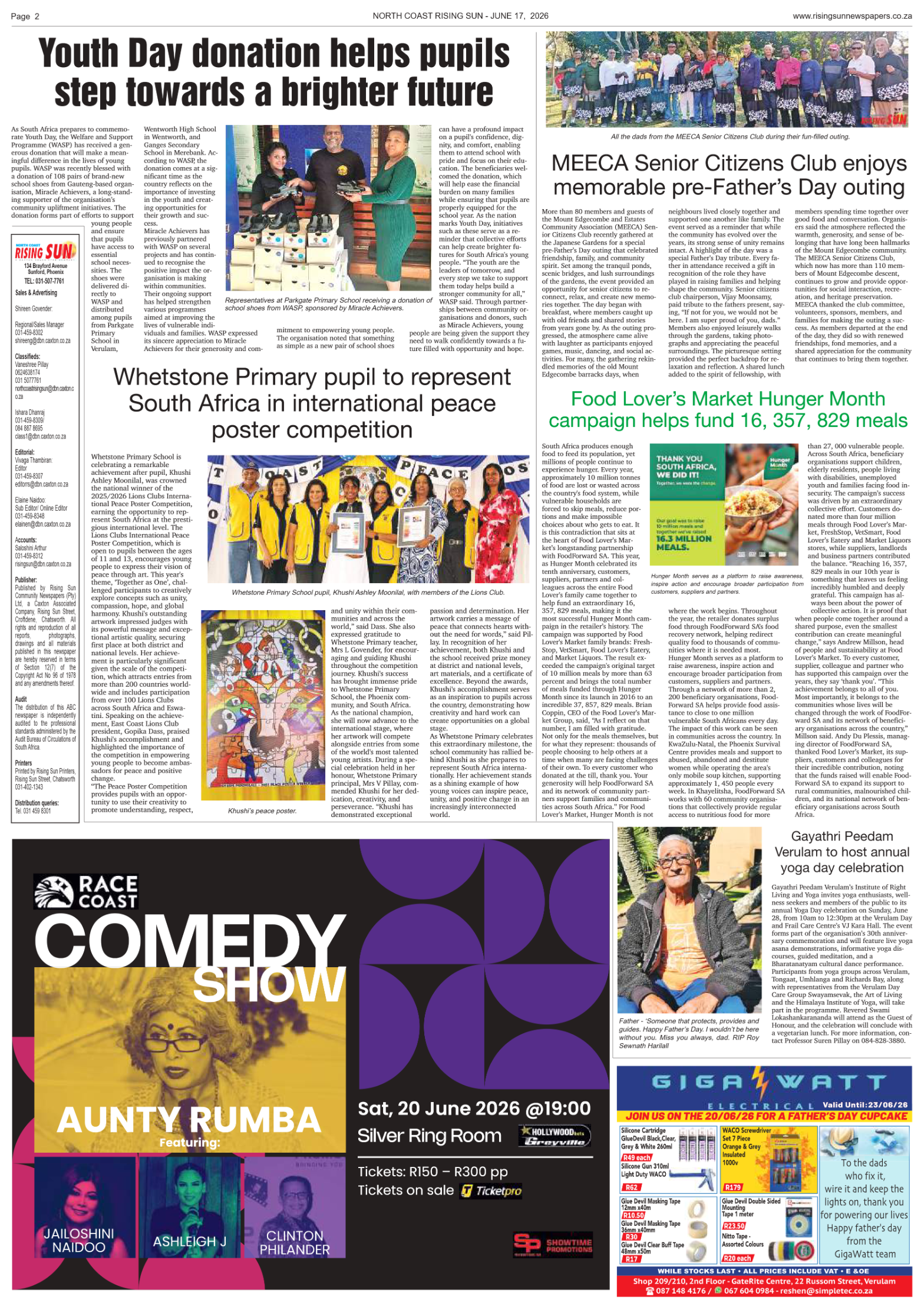 North Coast Rising Sun E-Paper, June 17, 2026 page 2