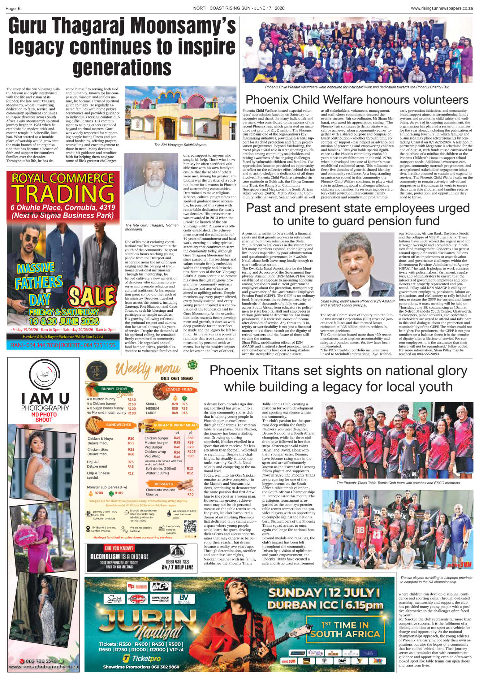 North Coast Rising Sun E-Paper, June 17, 2026 page 6