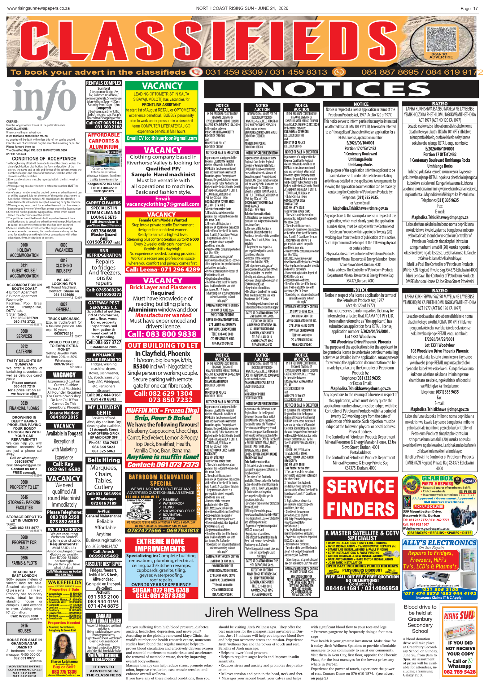North Coast Rising Sun E-Paper, June 24, 2026 page 20