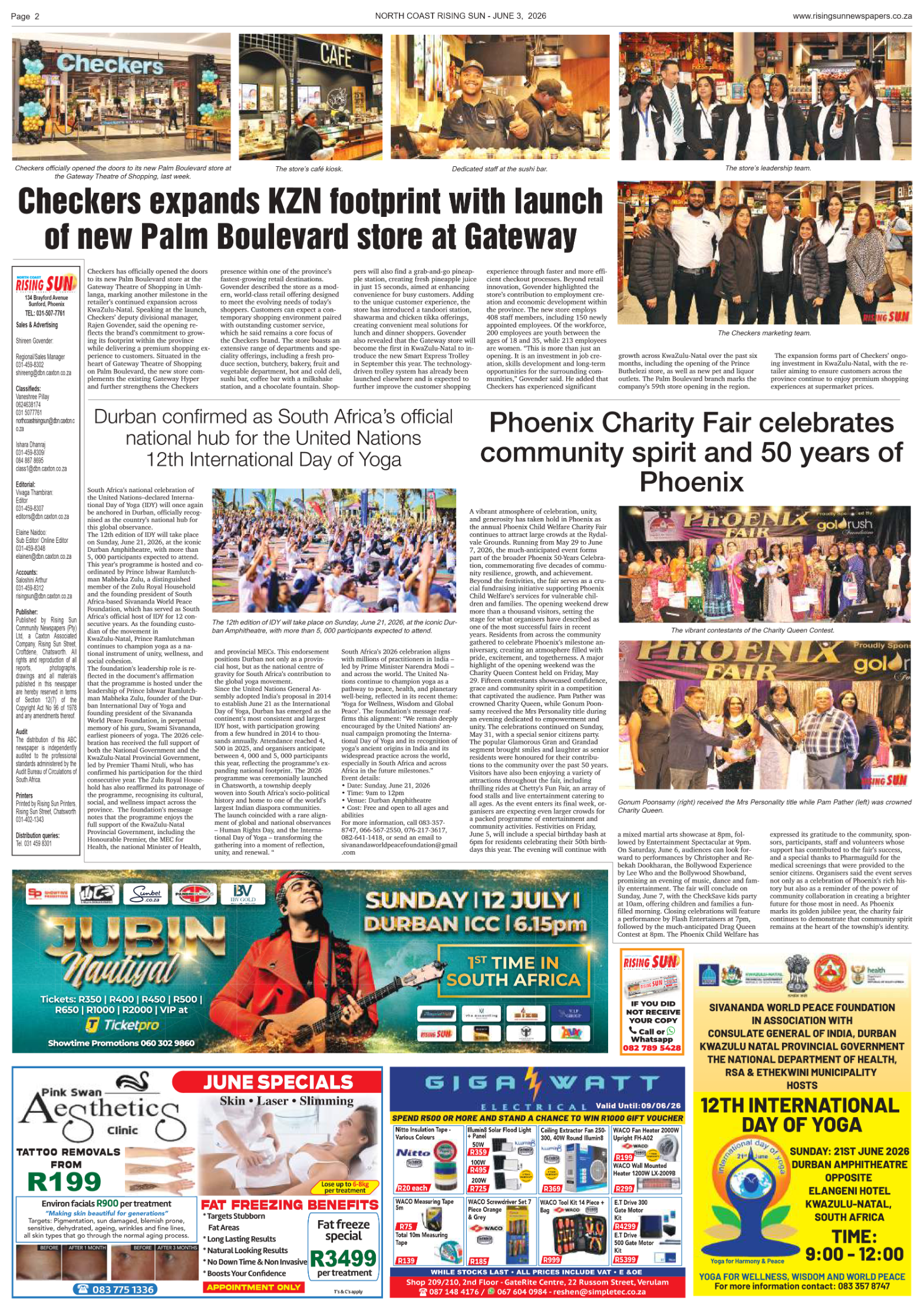 North Coast Rising Sun E-Paper, June 3, 2026 page 2