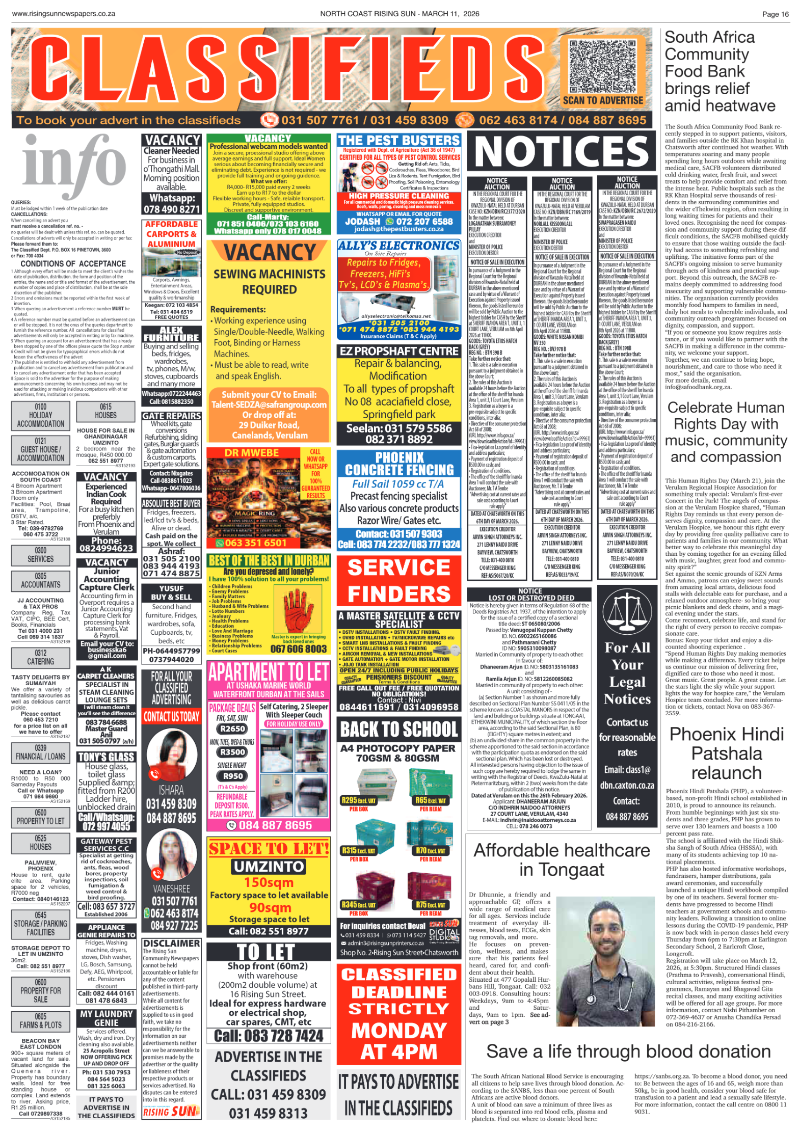 North Coast Rising Sun E-Paper, March 11, 2026 page 18