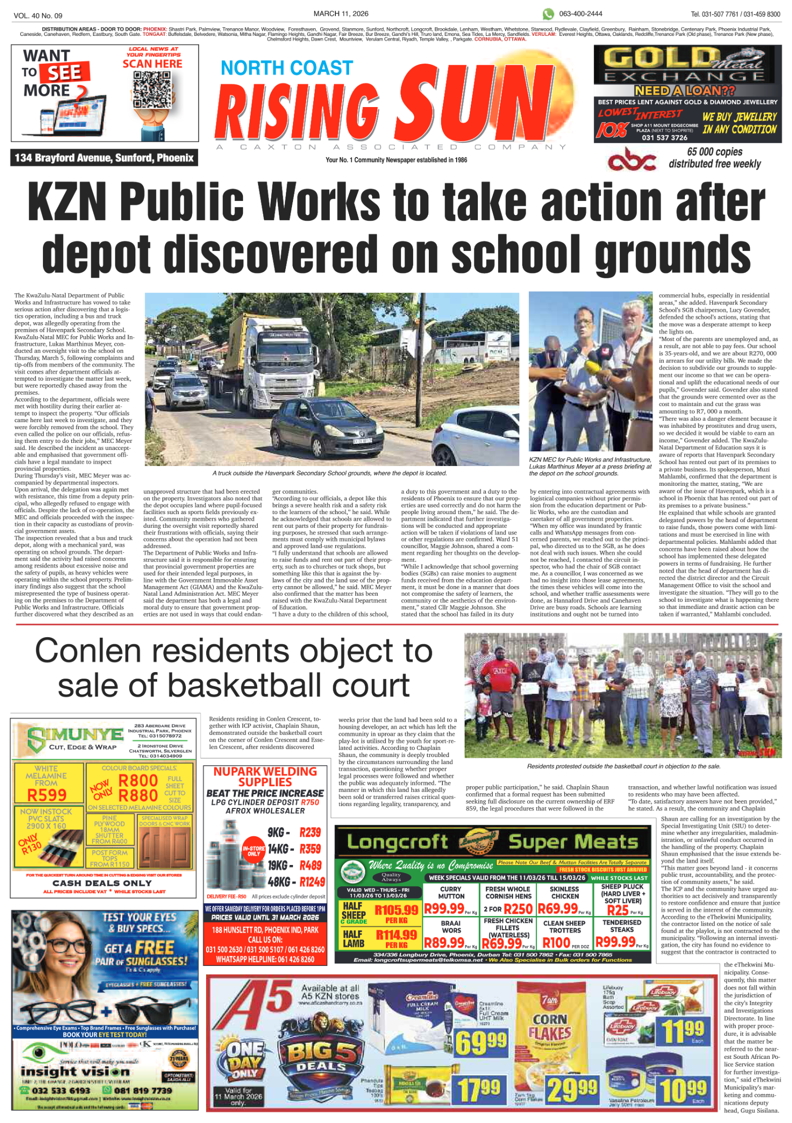 North Coast Rising Sun E-Paper, March 11, 2026 page 3