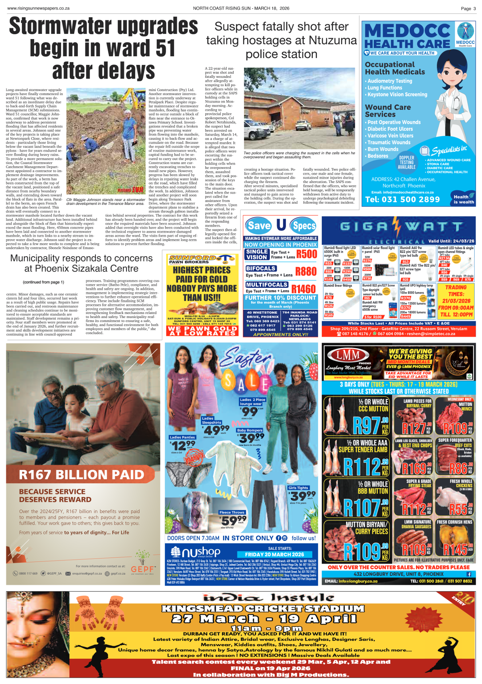 North Coast Rising Sun E-Paper, March 18, 2026 page 3