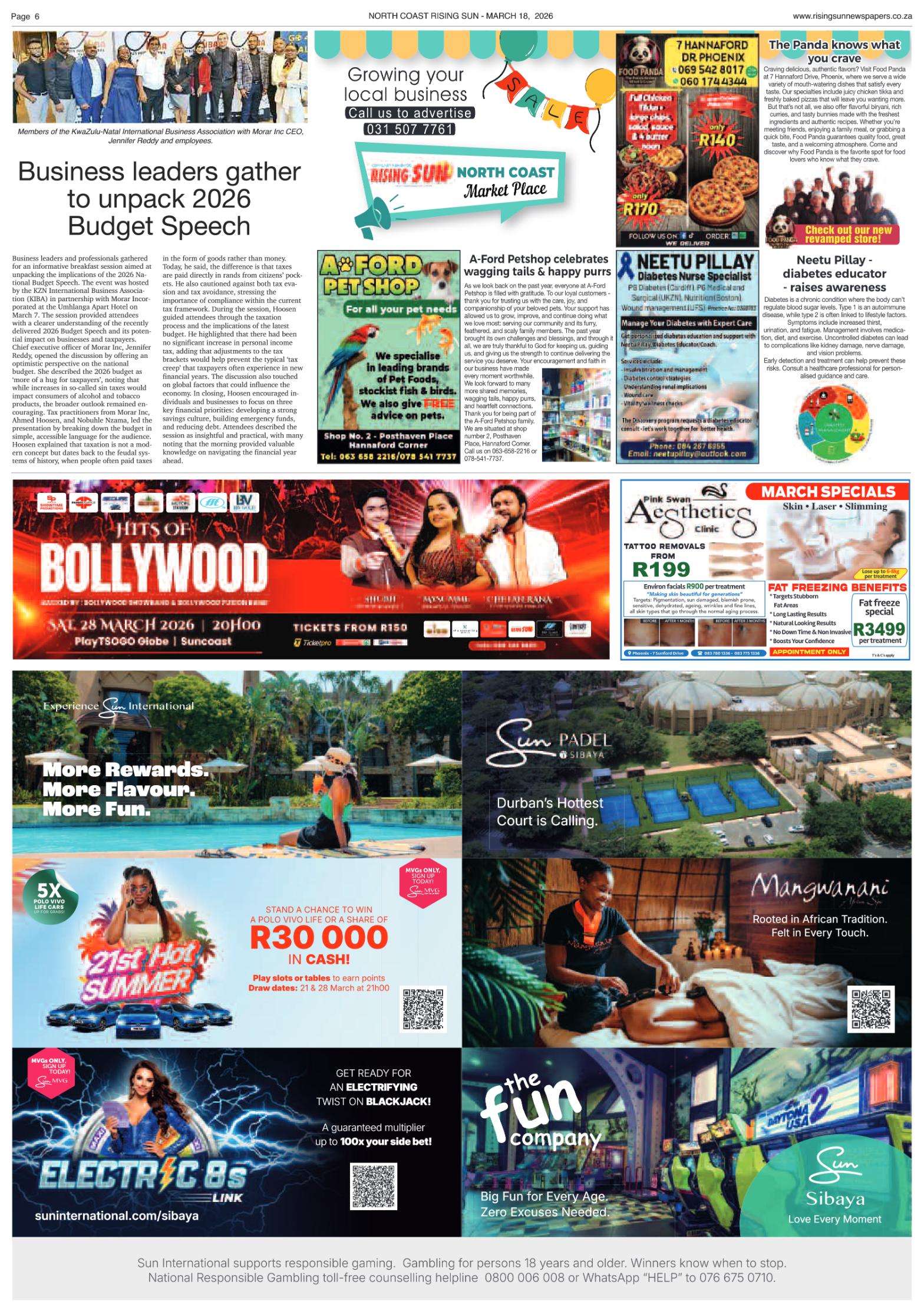 North Coast Rising Sun E-Paper, March 18, 2026 page 6