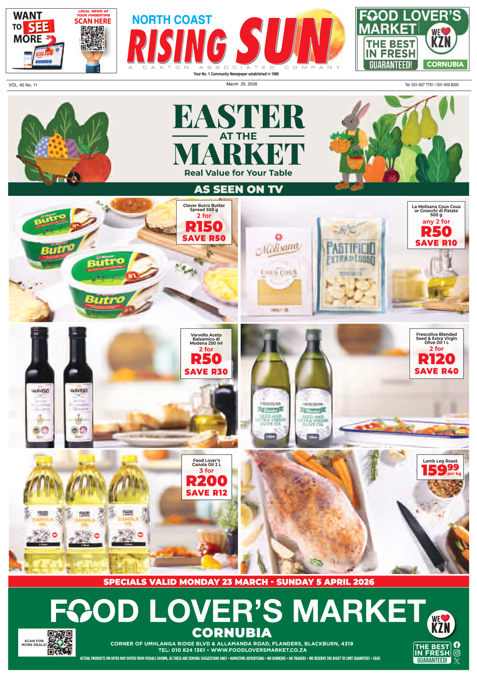 North Coast Rising Sun E-Paper, March 25, 2026 page 1
