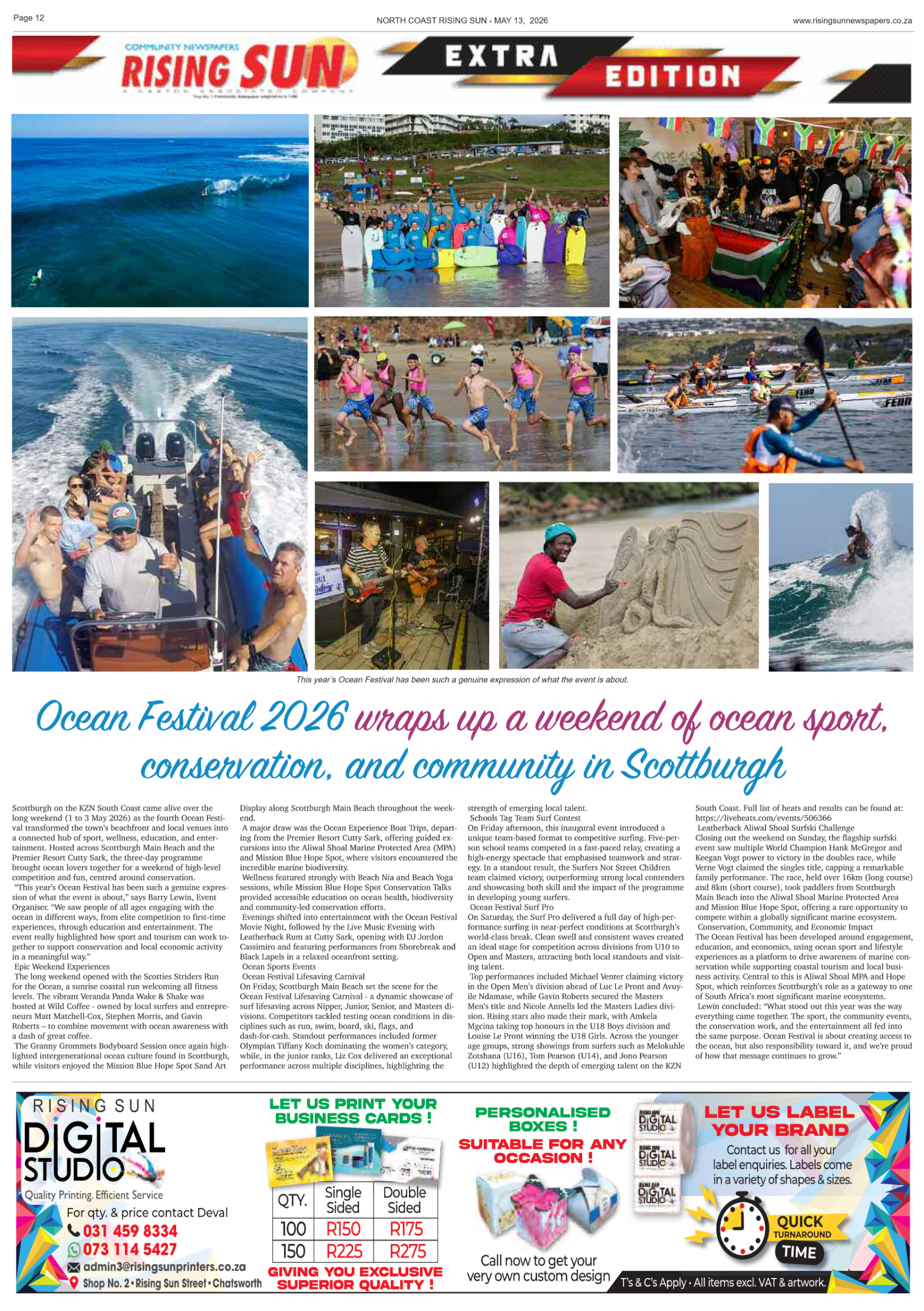 North Coast Rising Sun E-Paper, May 13, 2026 page 12