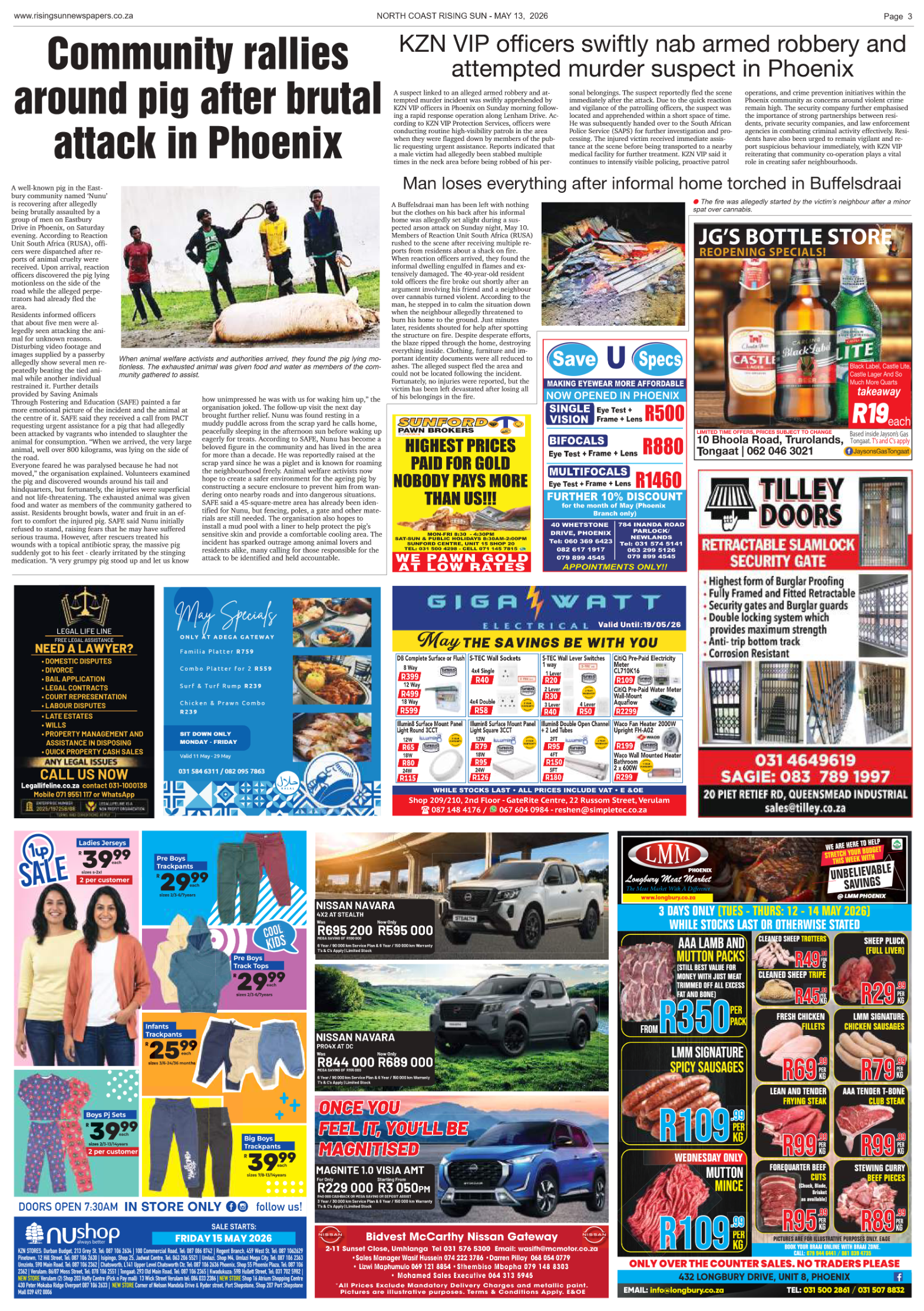 North Coast Rising Sun E-Paper, May 13, 2026 page 3