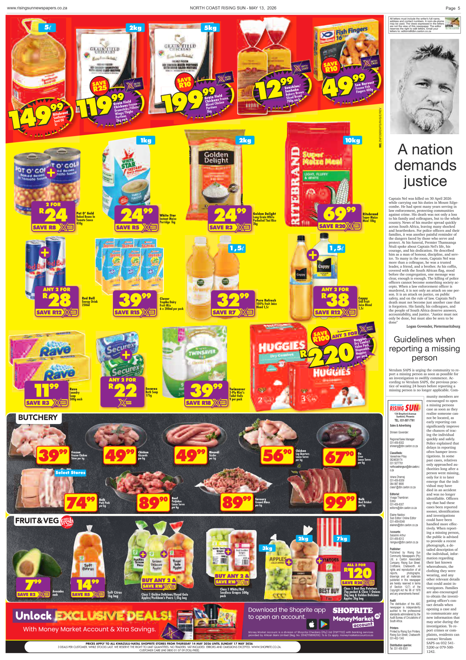 North Coast Rising Sun E-Paper, May 13, 2026 page 5