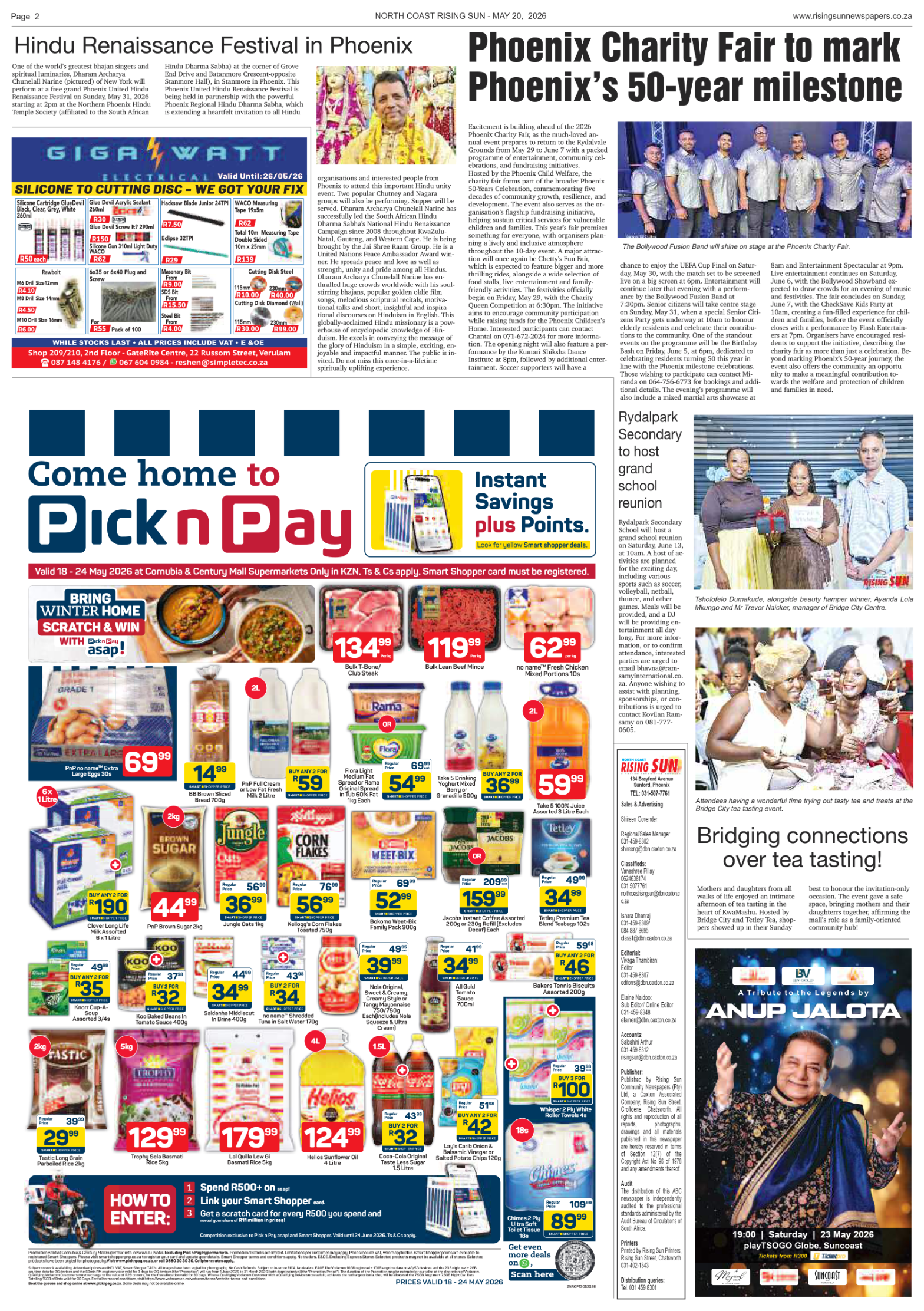 North Coast Rising Sun E-Paper, May 20, 2026 page 2