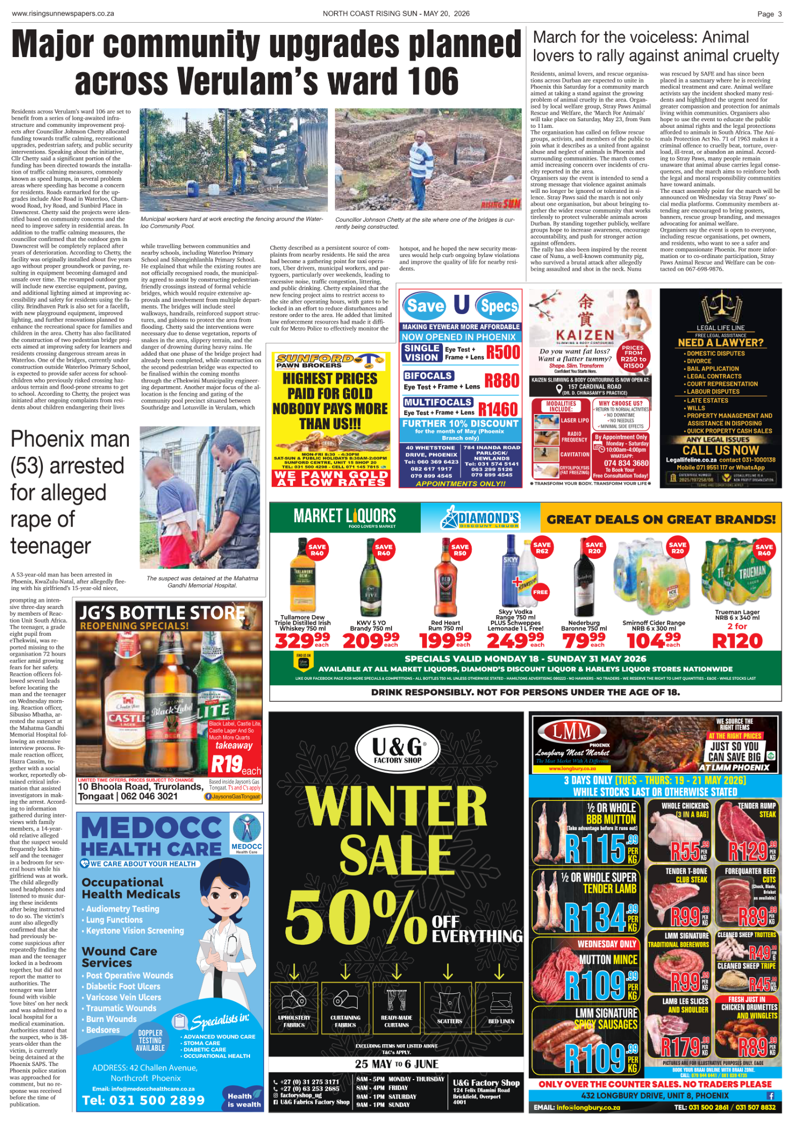 North Coast Rising Sun E-Paper, May 20, 2026 page 3