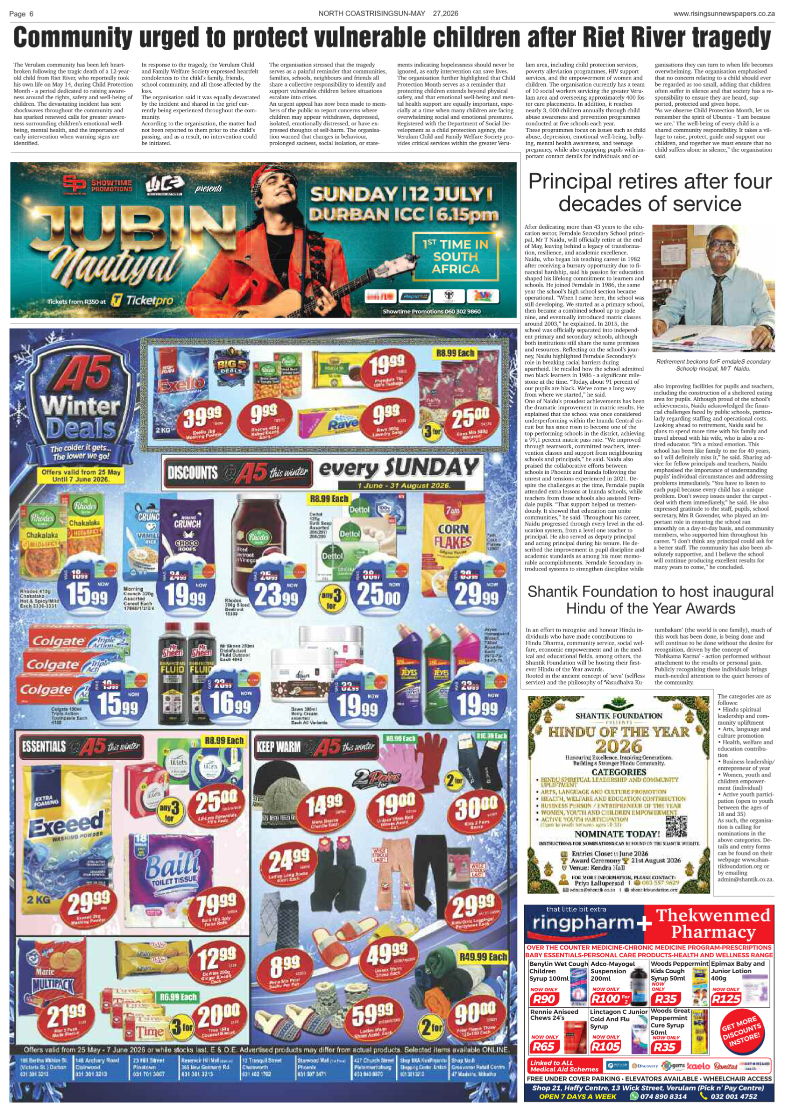 North Coast Rising Sun E-Paper, May 27, 2026 page 10