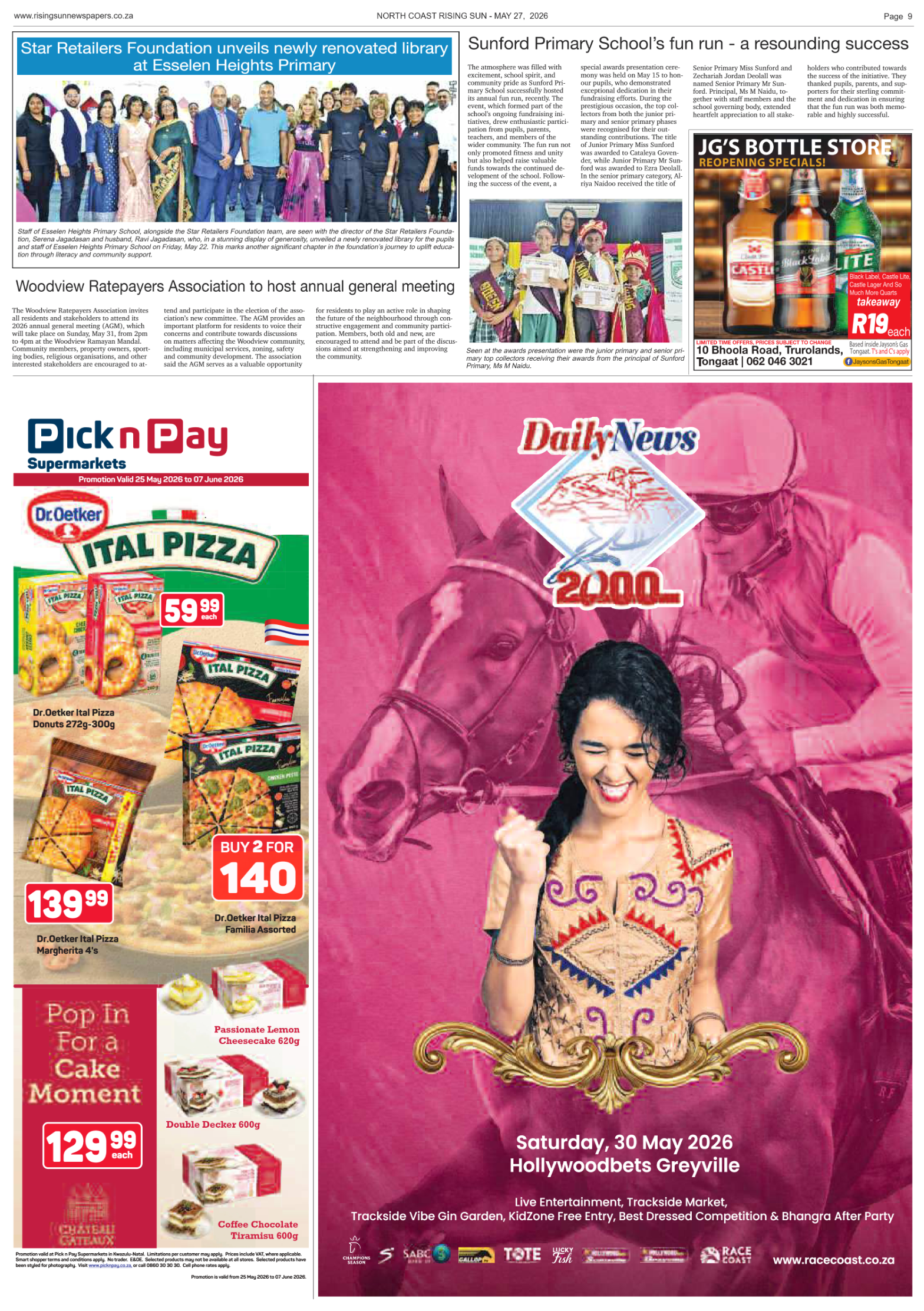 North Coast Rising Sun E-Paper, May 27, 2026 page 13