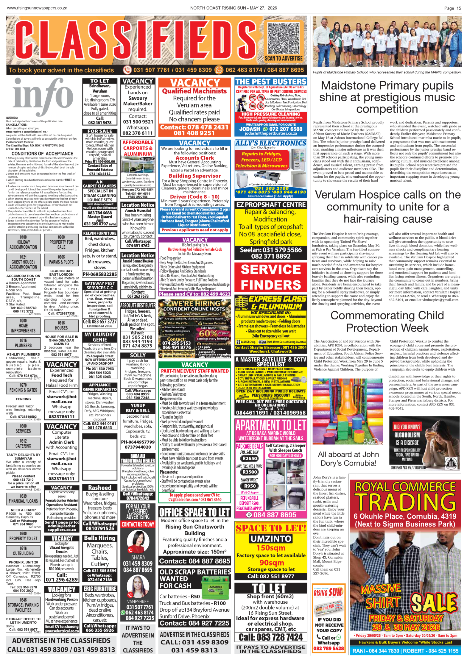 North Coast Rising Sun E-Paper, May 27, 2026 page 19