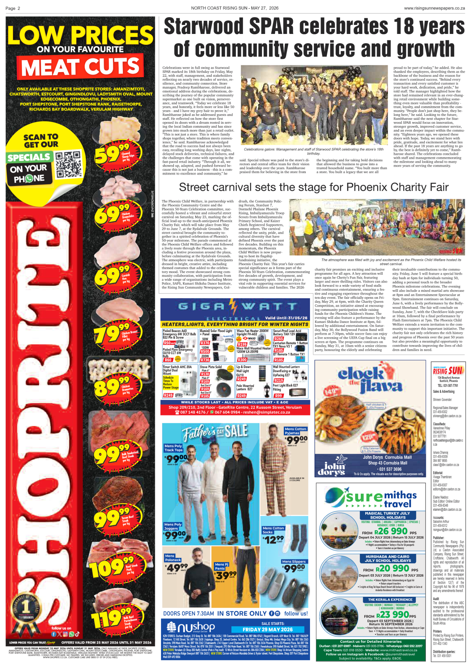 North Coast Rising Sun E-Paper, May 27, 2026 page 6