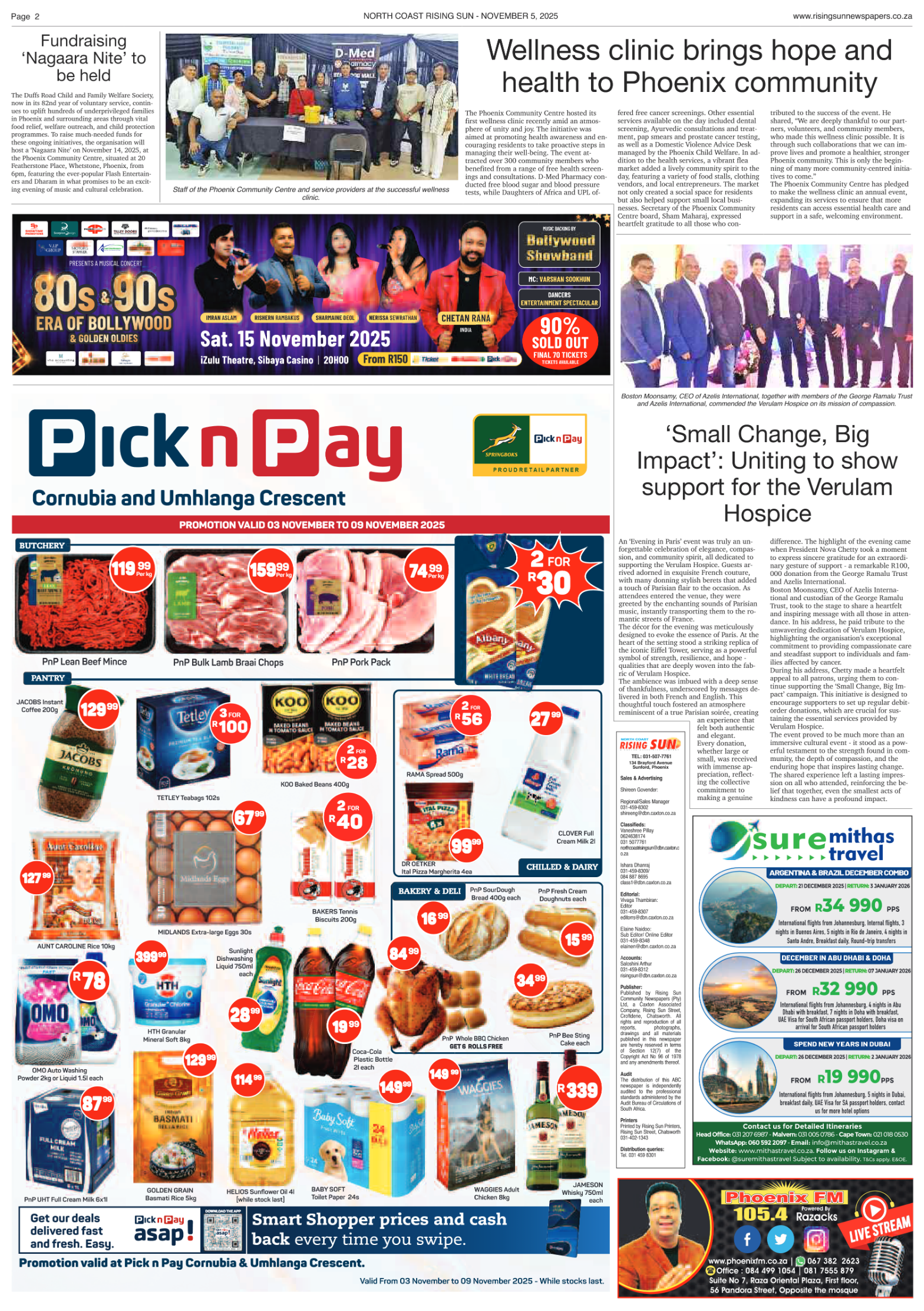 North Coast Rising Sun E-Paper, November 5, 2025 page 4