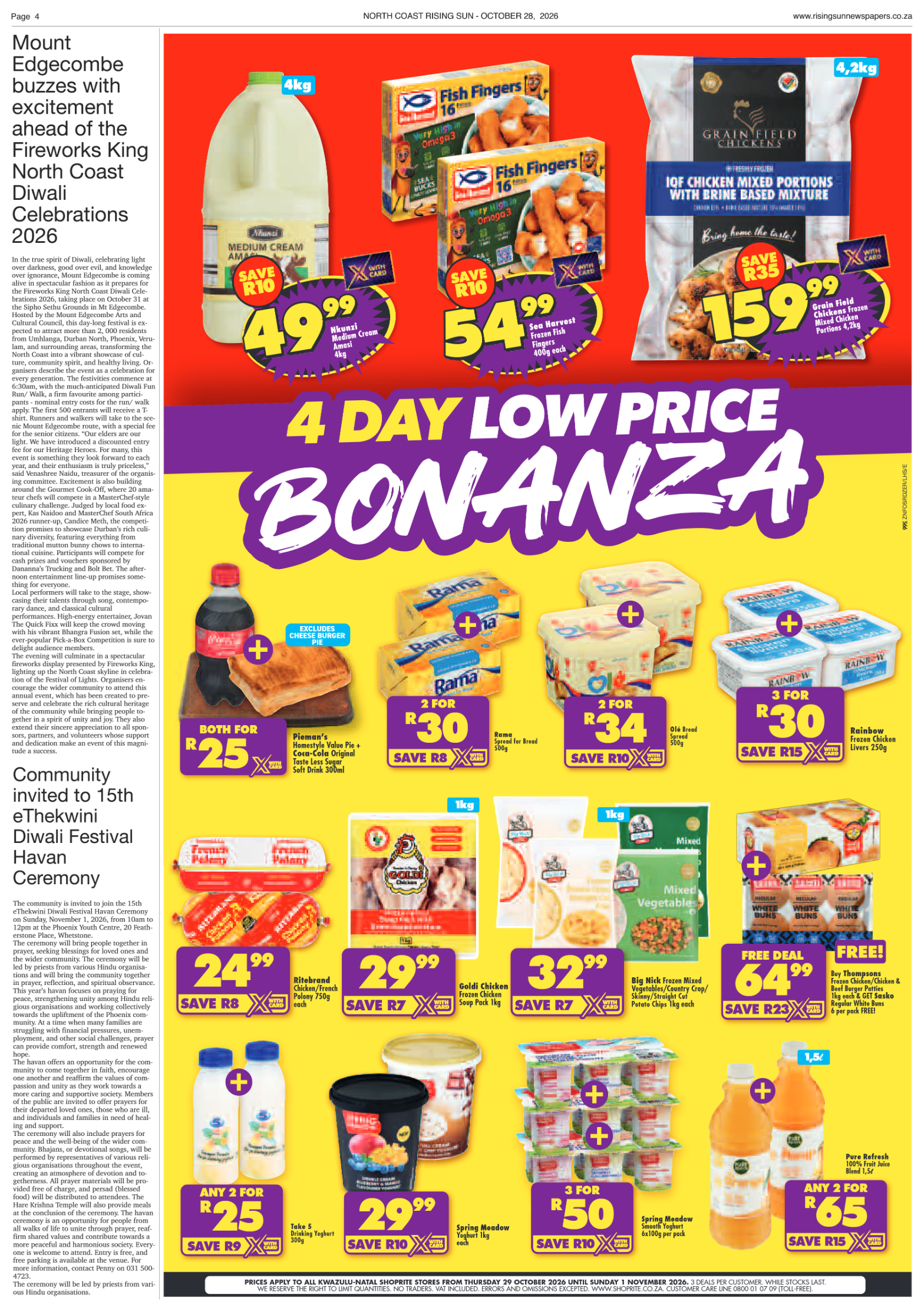 North Coast Rising Sun E-Paper, October 28, 2026 | Rising Sun Newspapers