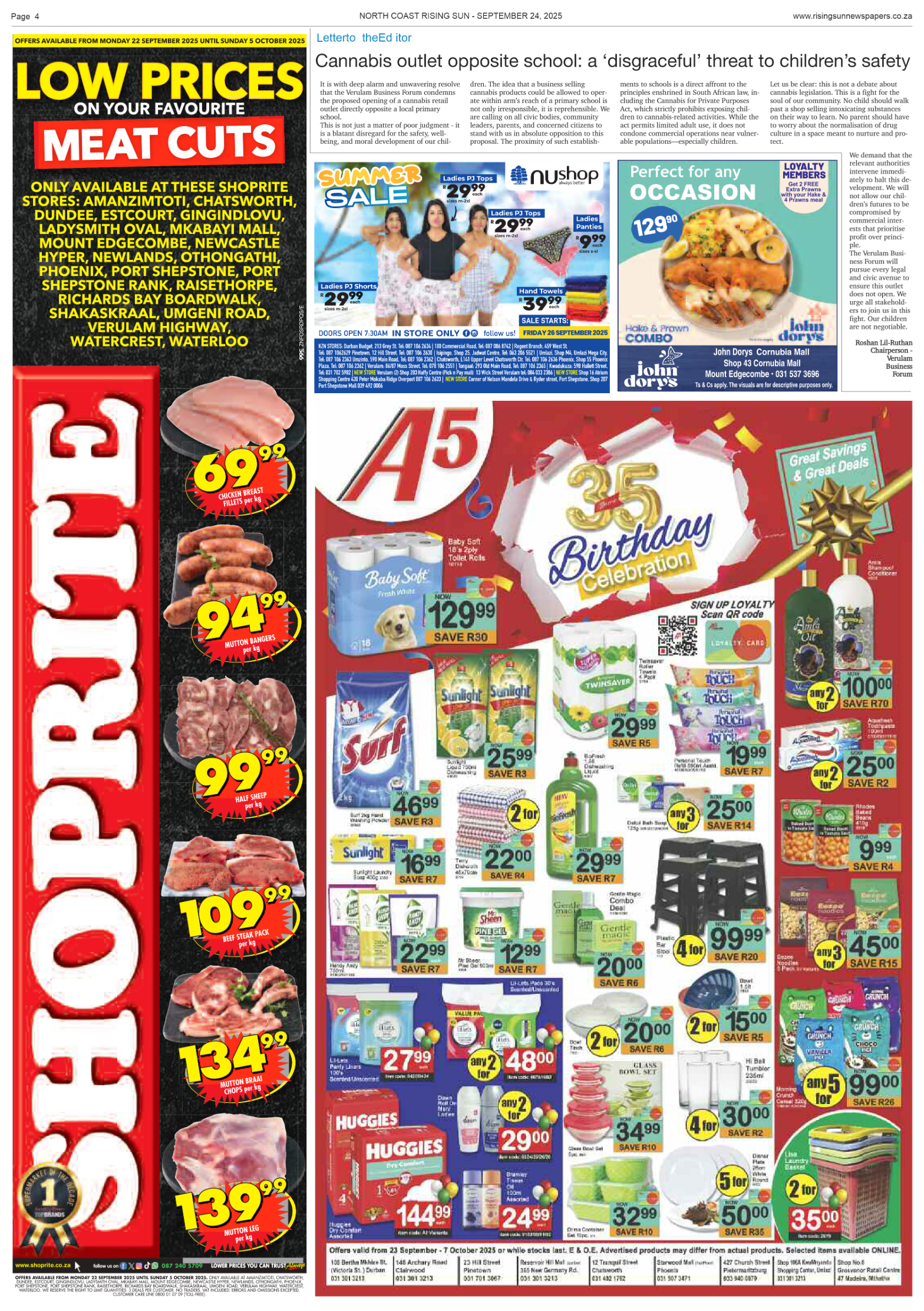 North Coast Rising Sun E-Paper, September 24, 2025 page 10